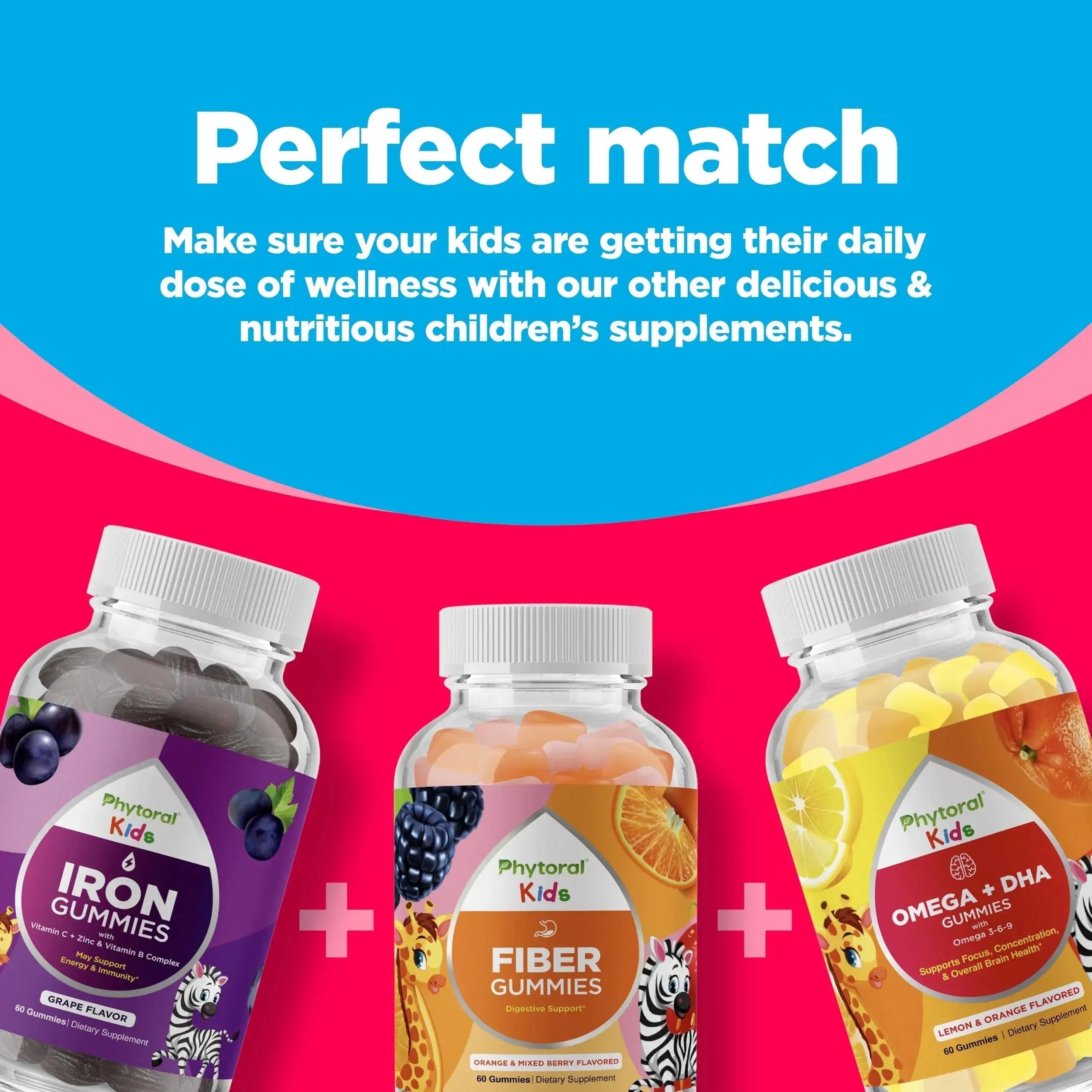 Phytoral Kids Vitamins Gummy Multivitamin Chewable - Kids Gummy Vitamins for Mood Support Natural Energy Boost Phytoral Au supplements