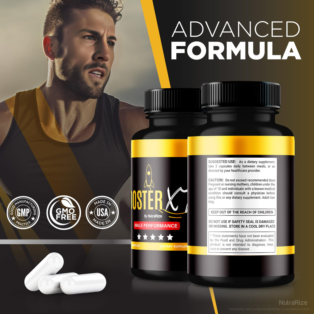 NutraRize Booster XT for Men, Male Enhancing Capsules, Premium Formula to Support Daily Energy & Peak Performance, Multivitamin Pills for Overall Health, BoosterXT Reviews (60 Capsules) NutraRize Au supplements