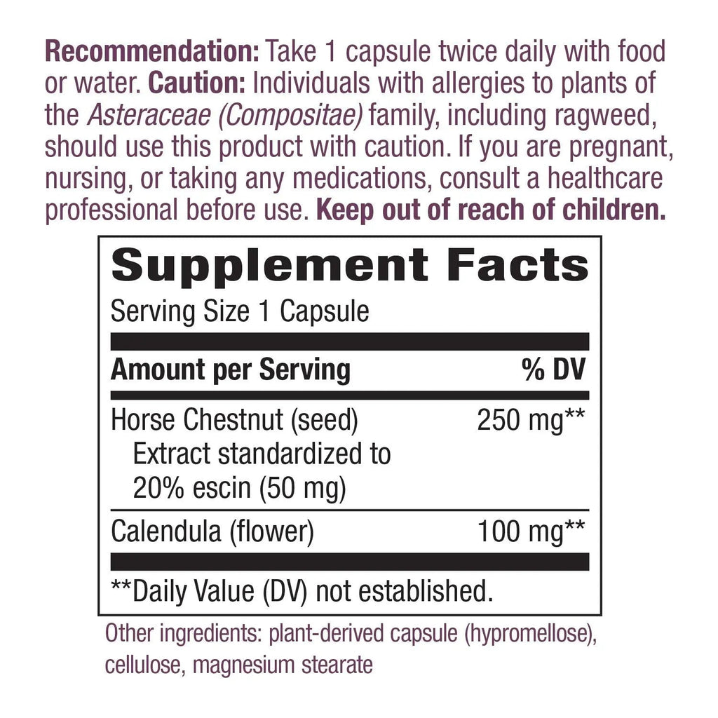 Nature's Way Standardized Horse Chestnut, Premium Extract for Healthy Veins and Blood Nature's Way Au supplements