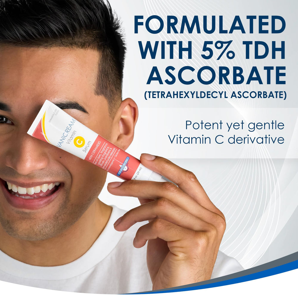 Vanicream Vitamin C Serum, 1.2 Fl Oz, Formulated without Common Irritants for Sensitive Skin, Milky and Lightweight Brightening Serum,