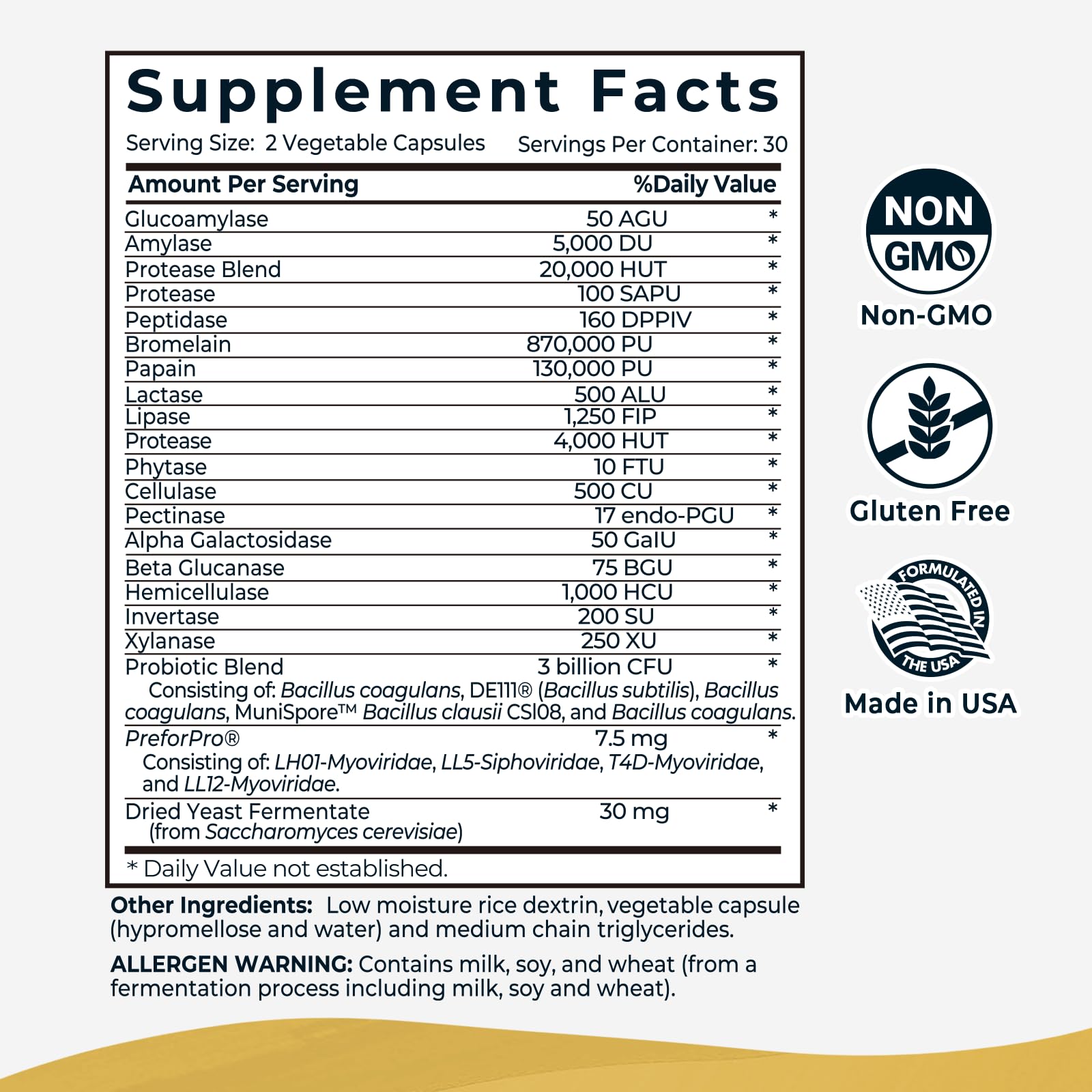 4-in-1 Prebiotic Probiotic & Postbiotic for Women & Men, Complete Gut & Digestive Support Supplement, Pre Post Probiotics & Digestive Enzymes 60 Capsules,Made in USA Divinity Nutra Au supplements