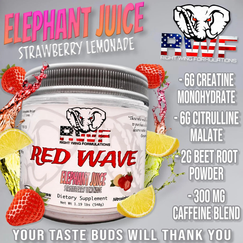 Red Wave Pre Workout Powder With Creatine, Perfect For Men And Women Right Wing Formulations Au supplements