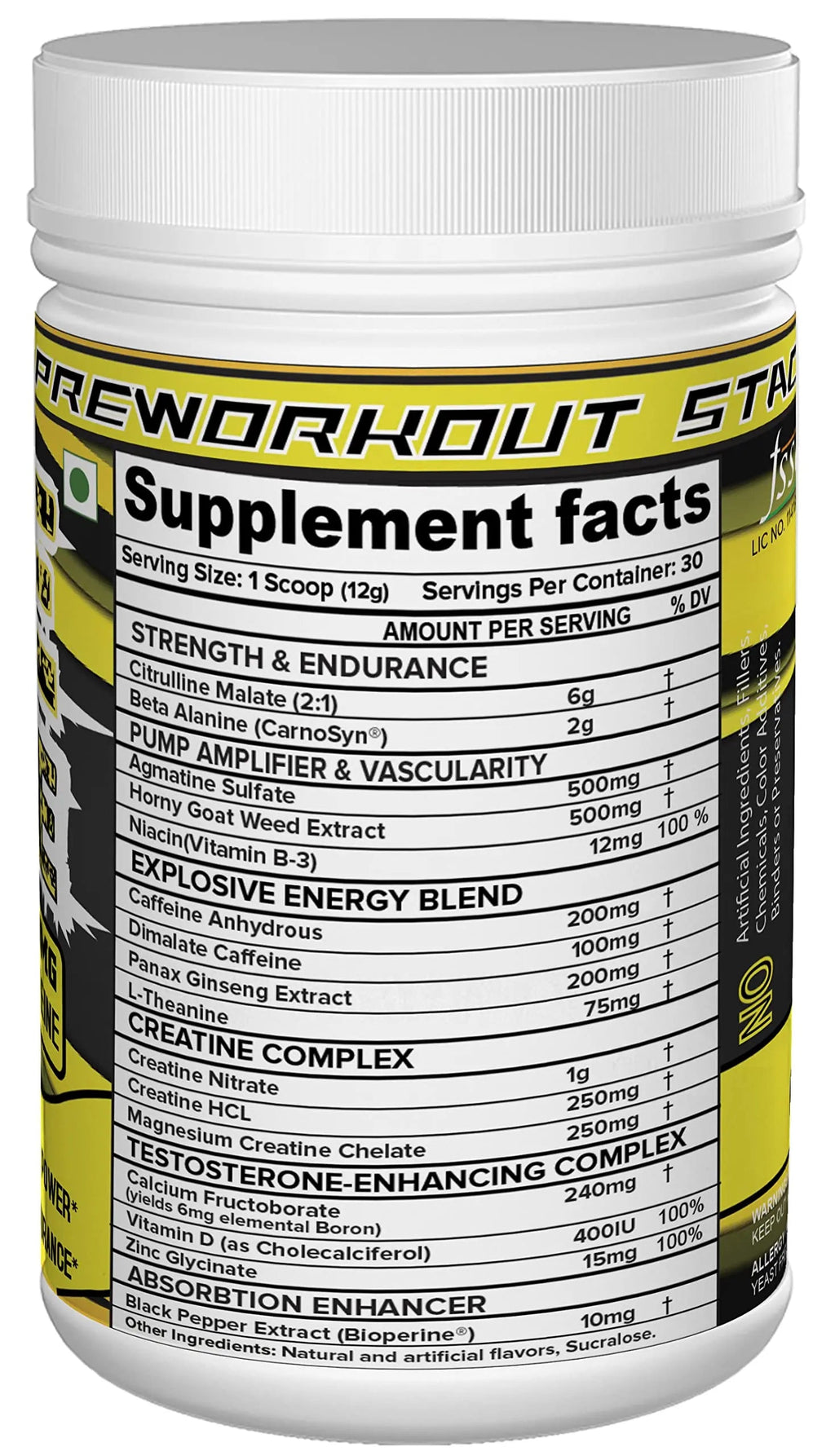 NutriJa Pre Xtreme - Pre Workout Supplement - 30 Servings (Tangy Orange) NutriJa Au supplements