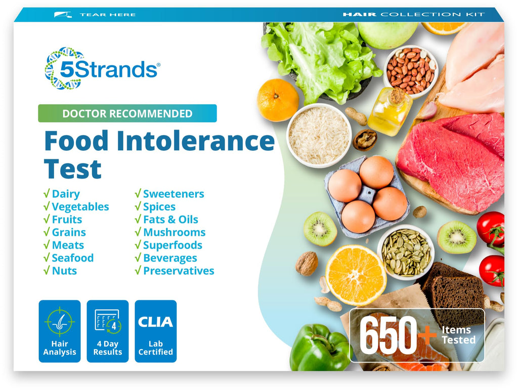 5Strands Food Intolerance Test, Accurate Hair Analysis, 658 Items Tested, at Home Food Sensitivity Test Kit for Adults & Kids, Gut Health Test, Results in 4 Days 5Strands Au supplements