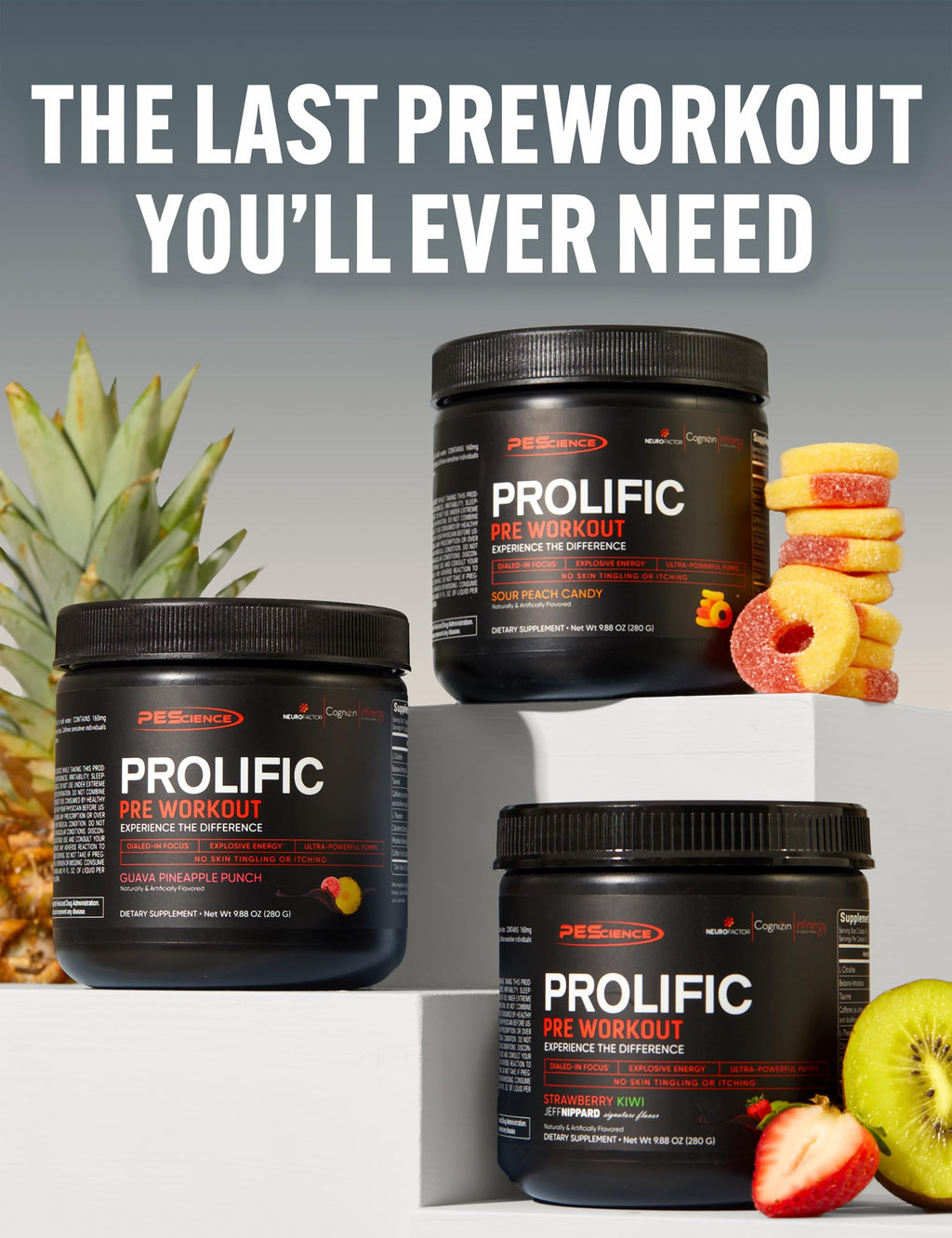 PEScience Prolific Pre Workout Powder for Men & Women with L-Citrulline Nitric Oxide Booster, Energy Powder & Nootropic for Focus – Preworkout Without Beta Alanine – 40 Scoops, Mango Splash PEScience Au supplements