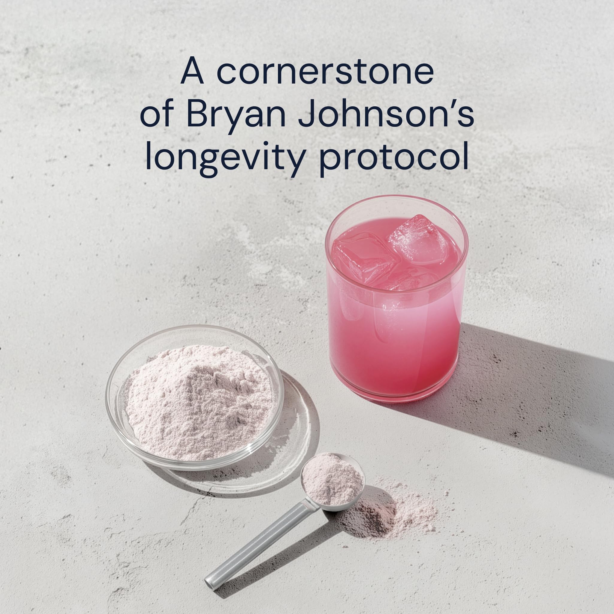 Blueprint Bryan Johnson Longevity Mix - Muscle Builder & Recovery Supplement - Promotes Focus and Balanced Mood - Magnesium, Creatine, L-Theanine