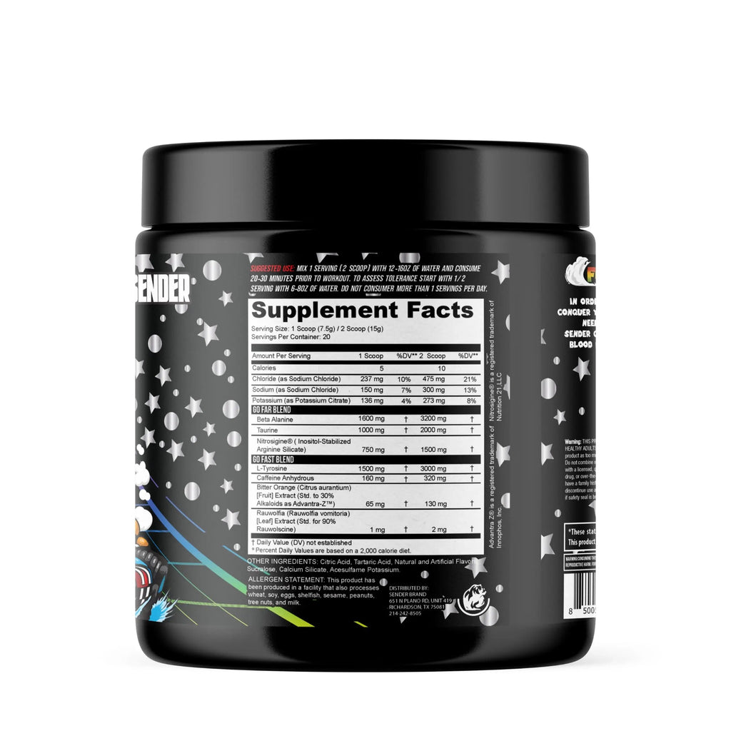 Sender Brand Clutch Hot Pursuit - High-Stim Pre-Workout Powerhouse with Beta Alanine Sender Au supplements