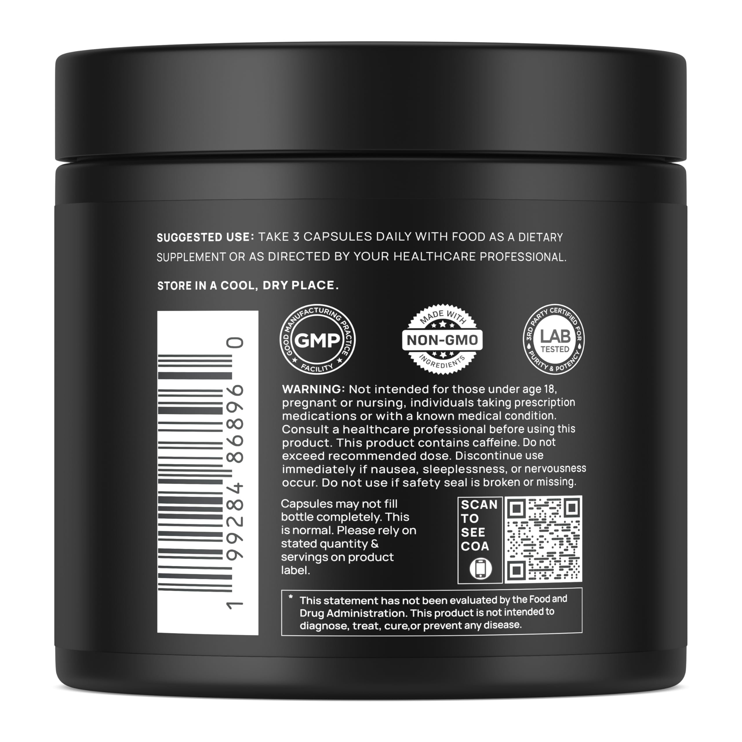 ULTRA MALE® Premium for Men w. 100:1 Shilajit, 40:1 Black Maca, Ashwagandha 25%, Tongkat Ali 10% - Clinical Strength Male Enhancing Supplement for Men Health Libido+