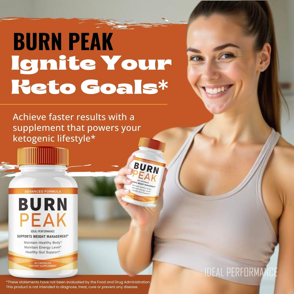 Burn Peak Capsules, Official BurnPeak Supplement Pills - Maximum Strength, All Natural Keto Capsule to Sustain Active Lifestyle & Fitness Goals, Overall Health Burn Peak Reviews (5 Pack) IDEAL PERFORMANCE Au supplements