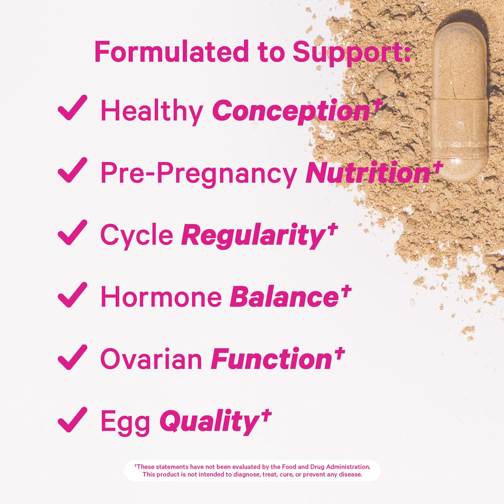 Pink Stork Fertility Bundle for Women – Conception Tea + Prenatal Vitamin Support with Inositol, Vitex, Folate & Ashwagandha – Supports Hormone Balance, Cycle Health & Preconception Wellness Pink Stork Au supplements