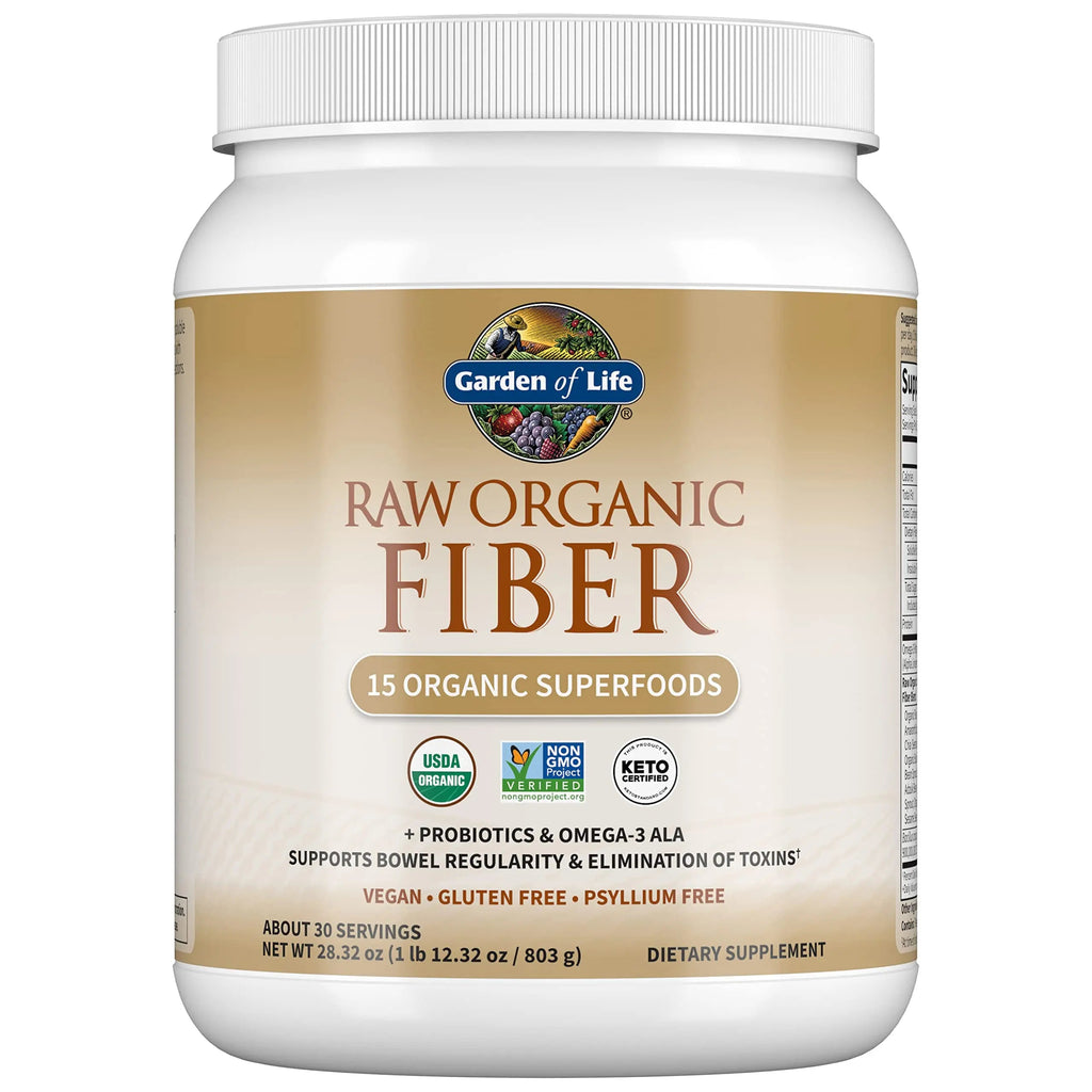 Garden Of Life Raw Organic Superfood Fiber for Constipation Relief, 1.77oz (803g) Powder Garden of Life Au supplements