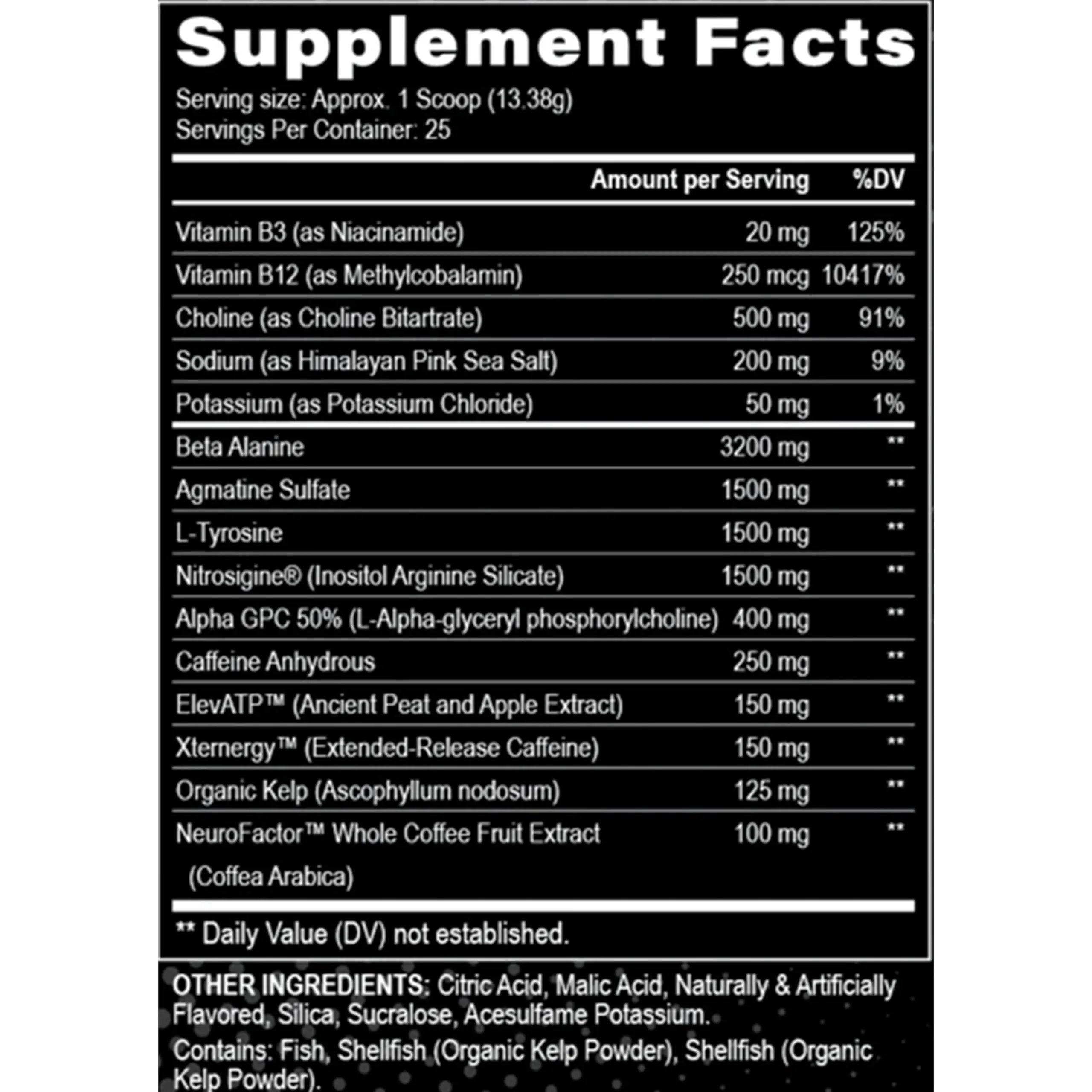 Black Magic Supply Villain High-Stim Nootropic Pre-Workout - Beta-Alanine, L-Tyrosine Black Magic Supply Au supplements