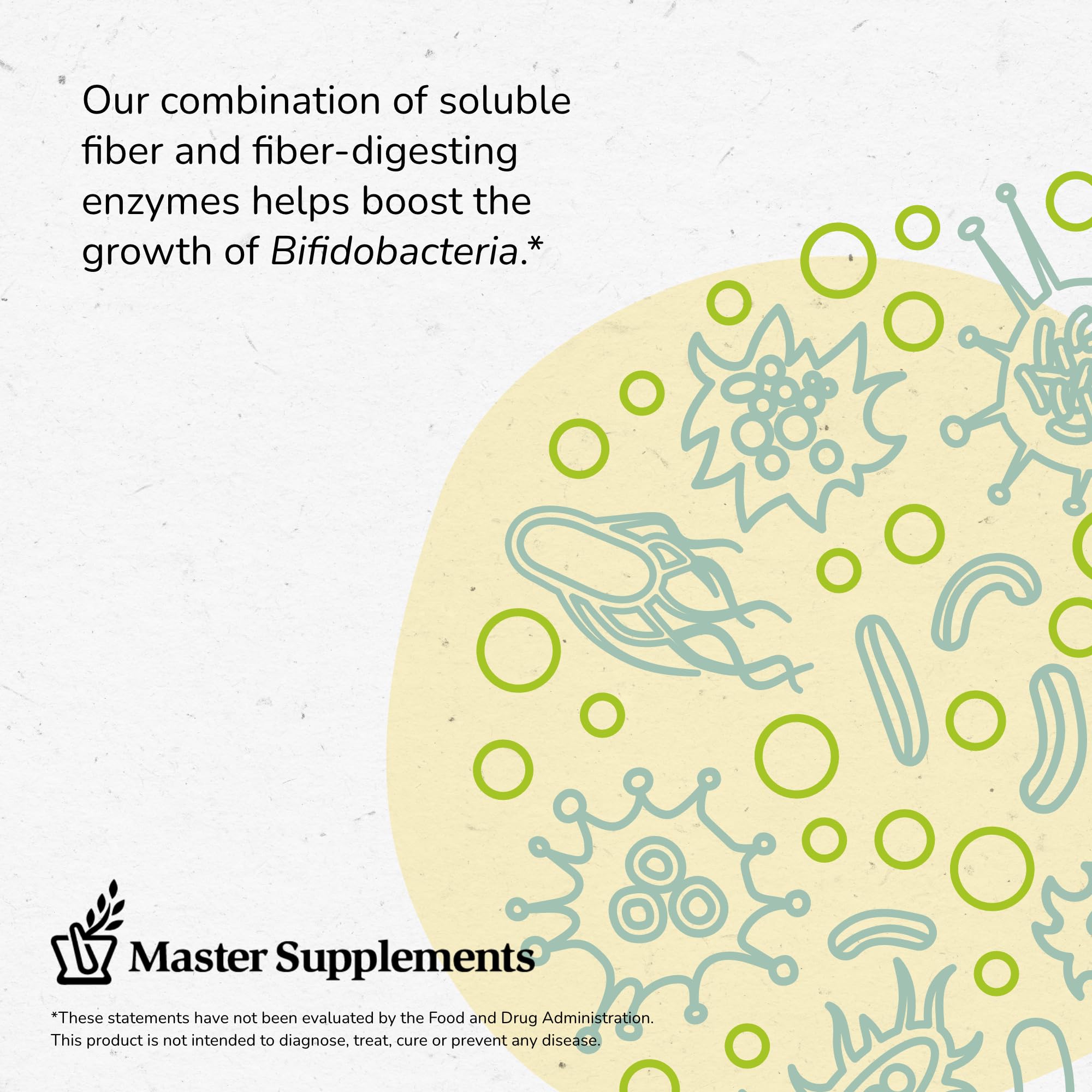 Master Supplements TruFiber - 6.35 oz, Pack of 2 - Prebiotic Fiber to Help Boost Probiotic Growth - Supports Digestive Health