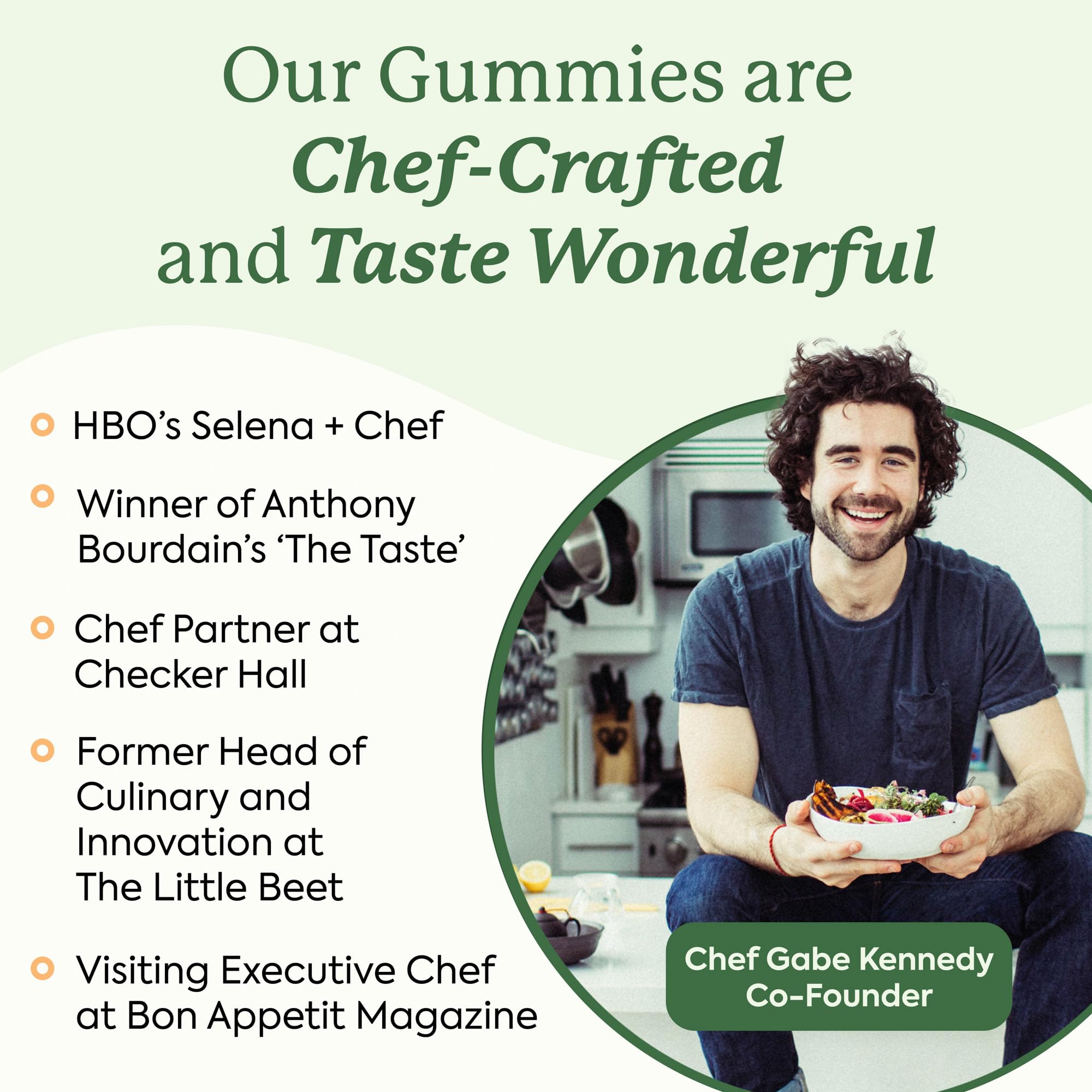 Plant People WonderDay Mushroom Gummies - Lion’s Mane, Cordyceps, Chaga Mushroom Supplement to Support Immune System De-Stress Boost Mood & Energy in Adults Natural