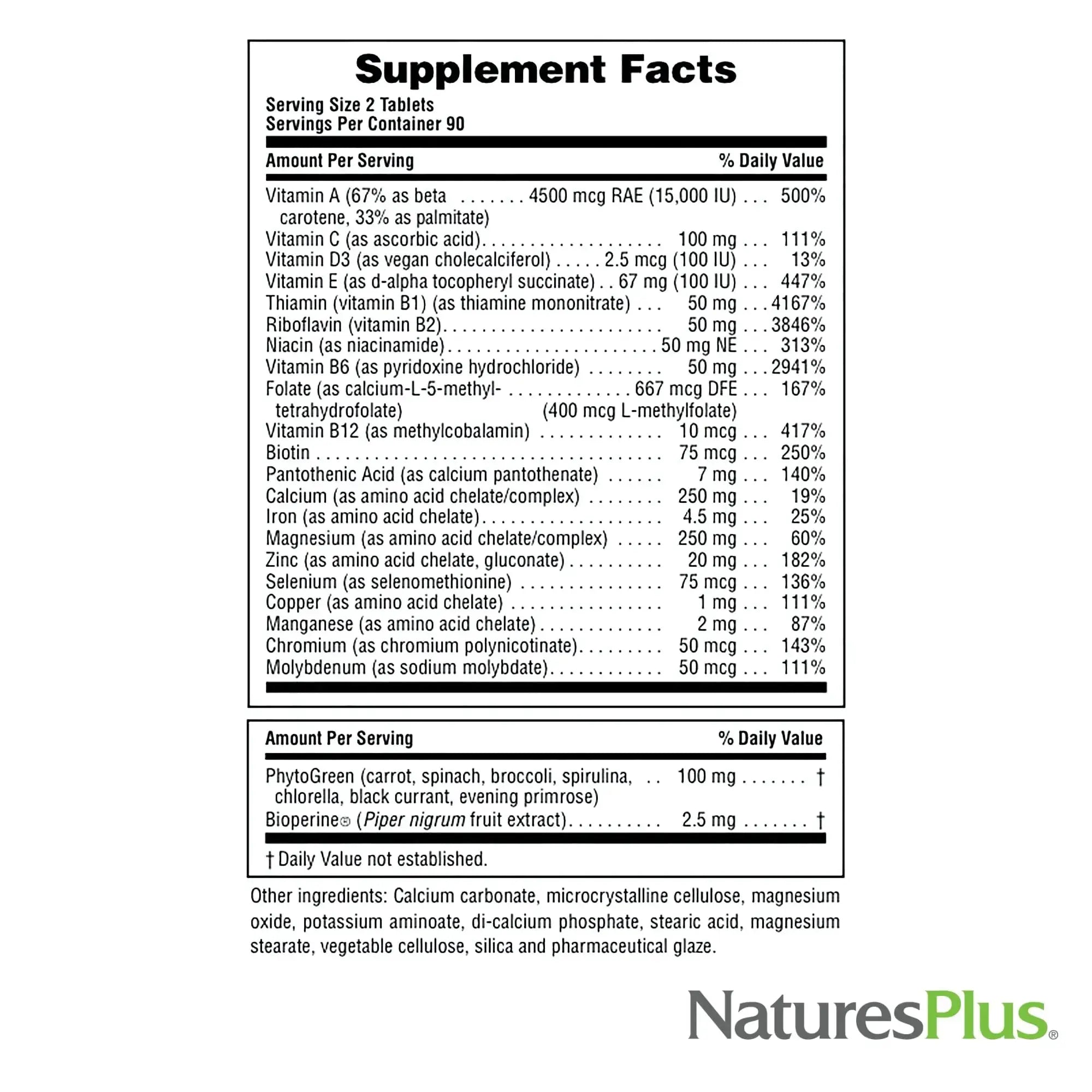 NaturesPlus Source of Life Power Teen - 180 Vegetarian Tablets - Teen Multivitamin with Minerals & Whole Foods for Mental Focus NaturesPlus Au supplements