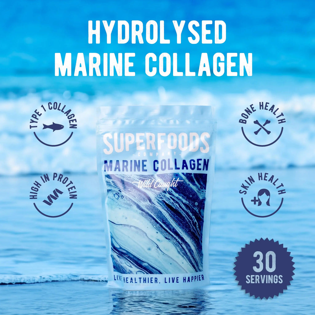 Superfoods Company - Hydrolysed Marine Collagen, Boosts Hair and Skin Health, Unflavoured Superfoods Company Au supplements