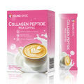 Collagen Peptide Milk Coffee - Rich in Premium Marine Fish Collagen Peptides, Multivitamins (B6/B12/C/E) and Prebiotics, Instant Milk Coffee with Creamer for Skin, Antioxidant, Aging and Gut Health 9 YOUNG-BASIC Au supplements