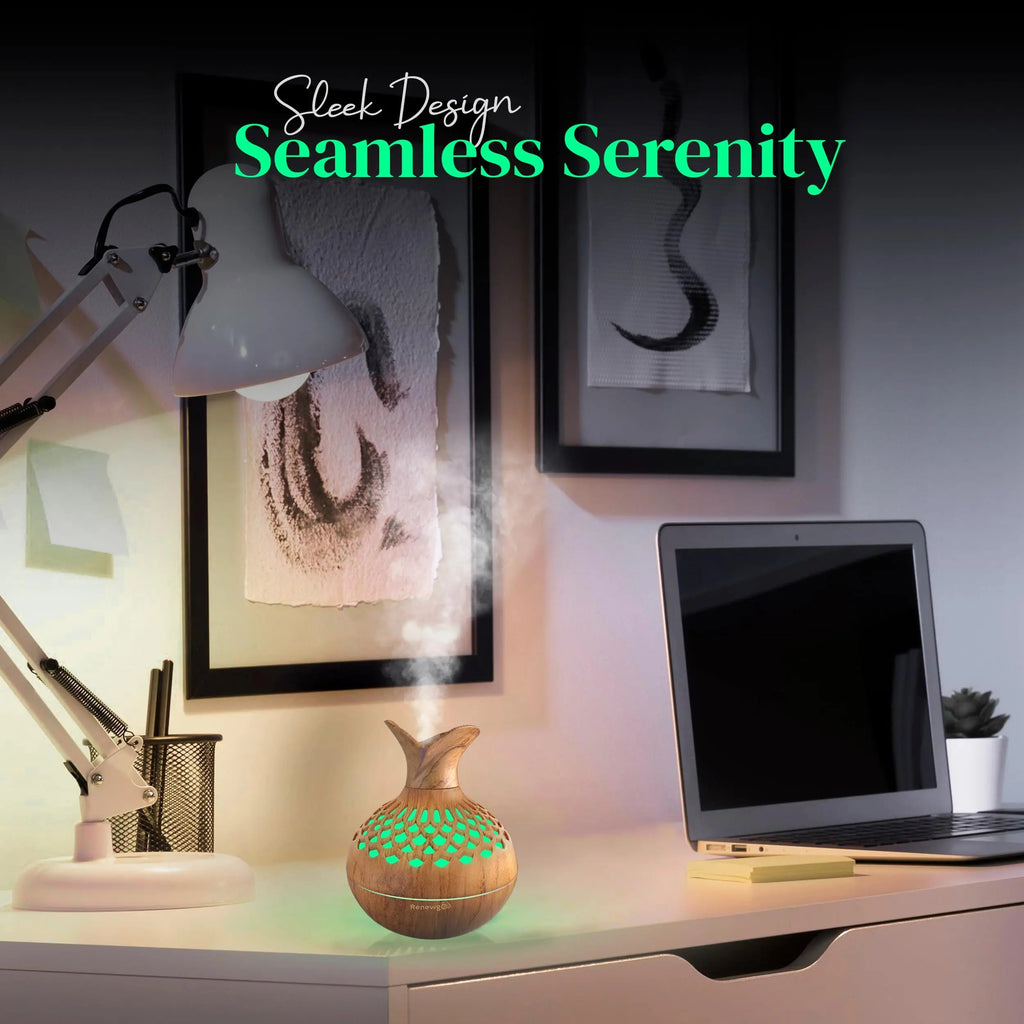 Aroma Diffuser for Essential Oils, Ultrasonic Aromatherapy Flower Oil Diffuser, Modern Cool Mist Renewgoo Au supplements
