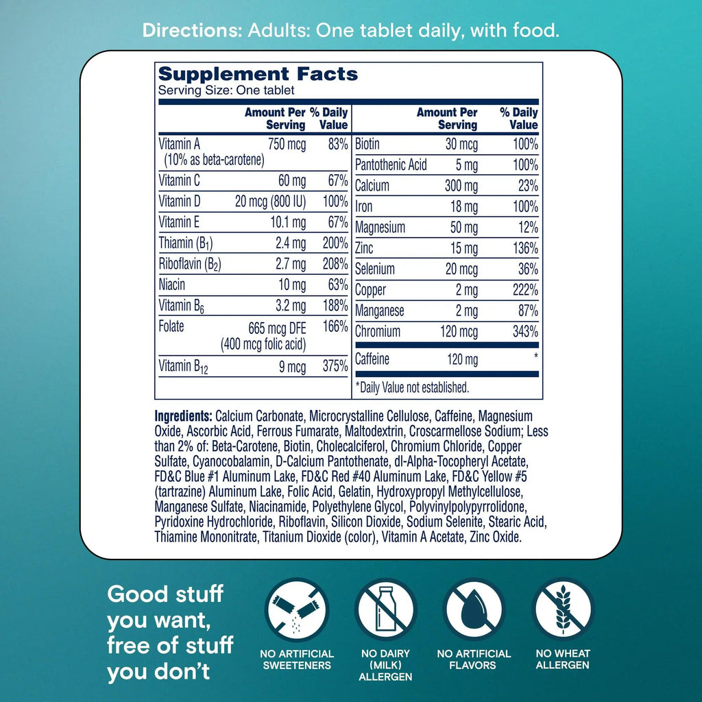 One A Day Women's Active Metabolism Daily Essential, Multivitamin for Women, Metabolism Support, Vitamins for Women with All 8 B-Vitamins ONE A DAY Au supplements