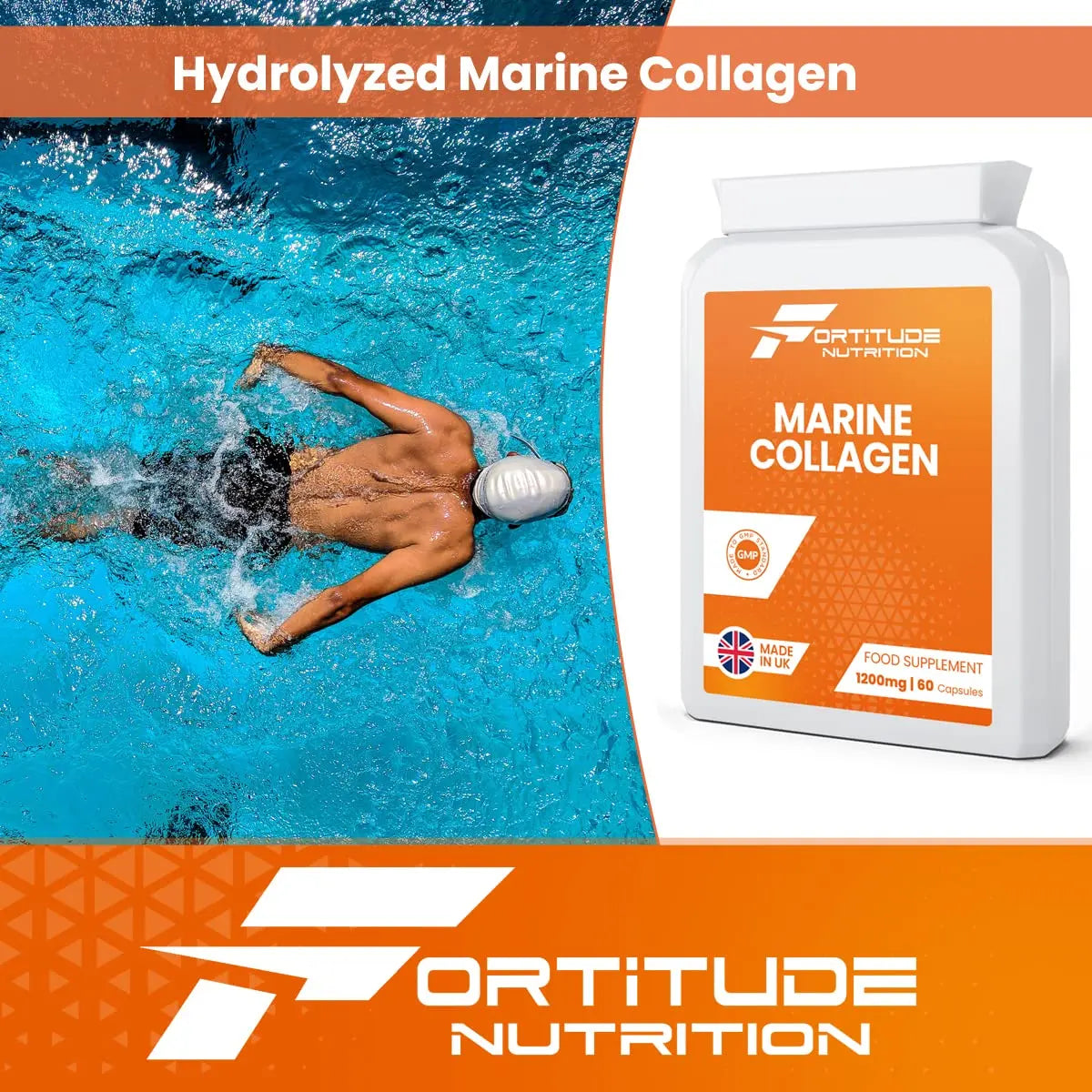 Marine Collagen Capsules | Hydrolyzed Marine Collagen with Vitamin C | High Strength Collagen Fortitude Nutrition Au supplements