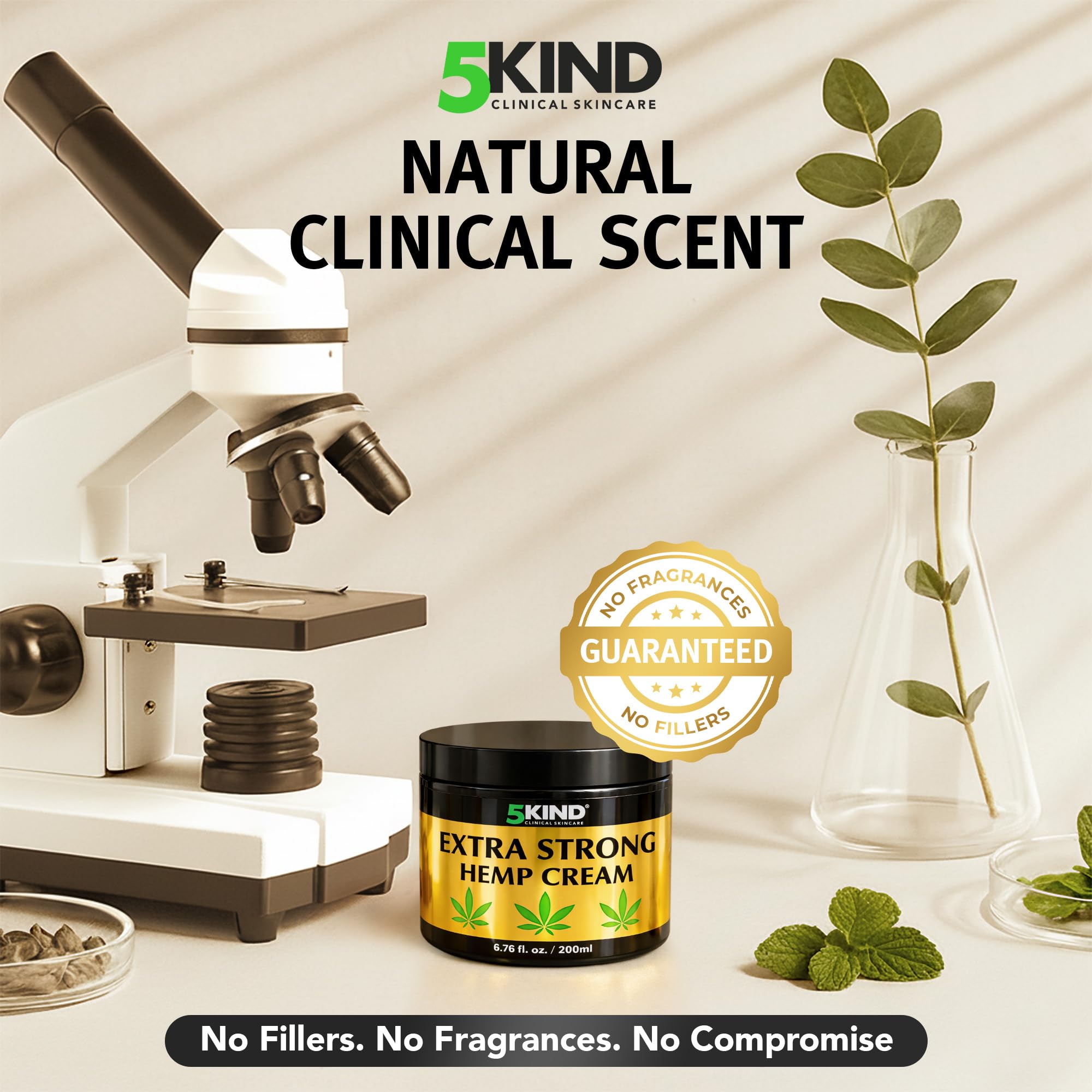5kind Extra Strong Hemp Cream 6.76 fl oz - Maximum Strength - Natural Topical Cream - Muscle Rub for Lower Back, Joints, Neck, Knees, Shoulders 5kind clinical skincare Au supplements
