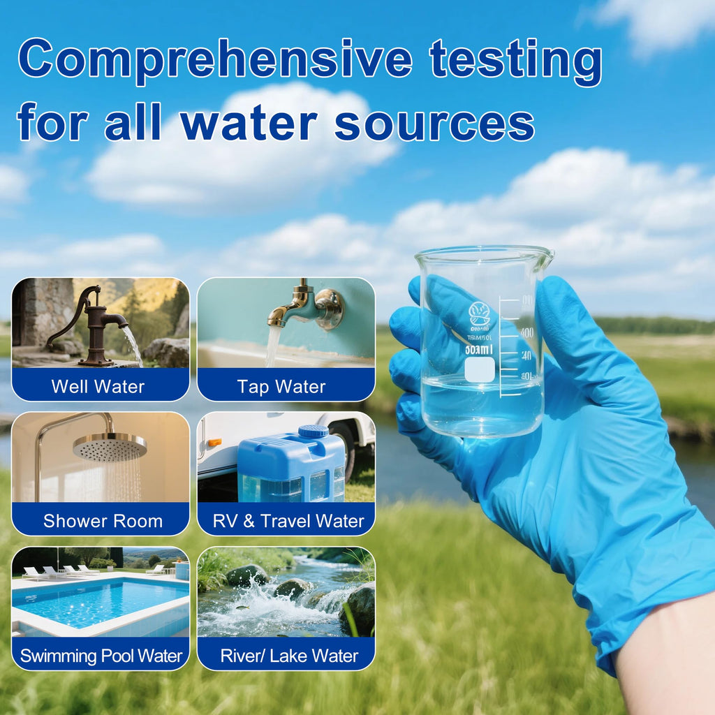 Bacteria Test Kits for Drinking Water - 12 Tests Detect Coliform, E.coli & All Bacteria | Home Quality Testing Kit for Well, Tap, Pool, Hot Tub & City Water | Easy DIY Tester with Free Lab Analysis Funhaostar Au supplements