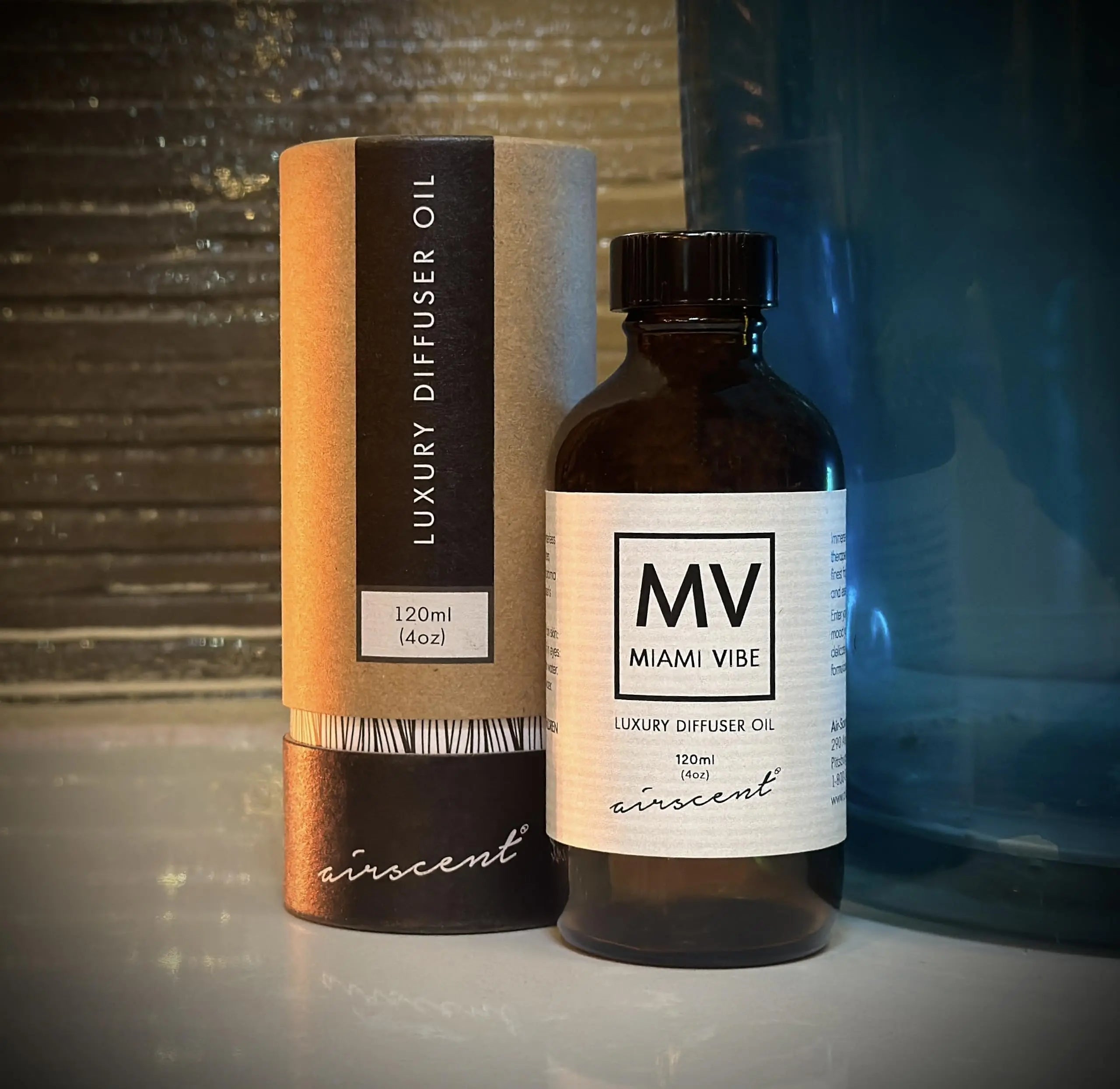Miami Vibe Diffuser Oil - Air-Scent Fragrance for Aroma Oil Diffusers - 120 Milliliter (4 fl oz) Bottle Air-Scent Au supplements