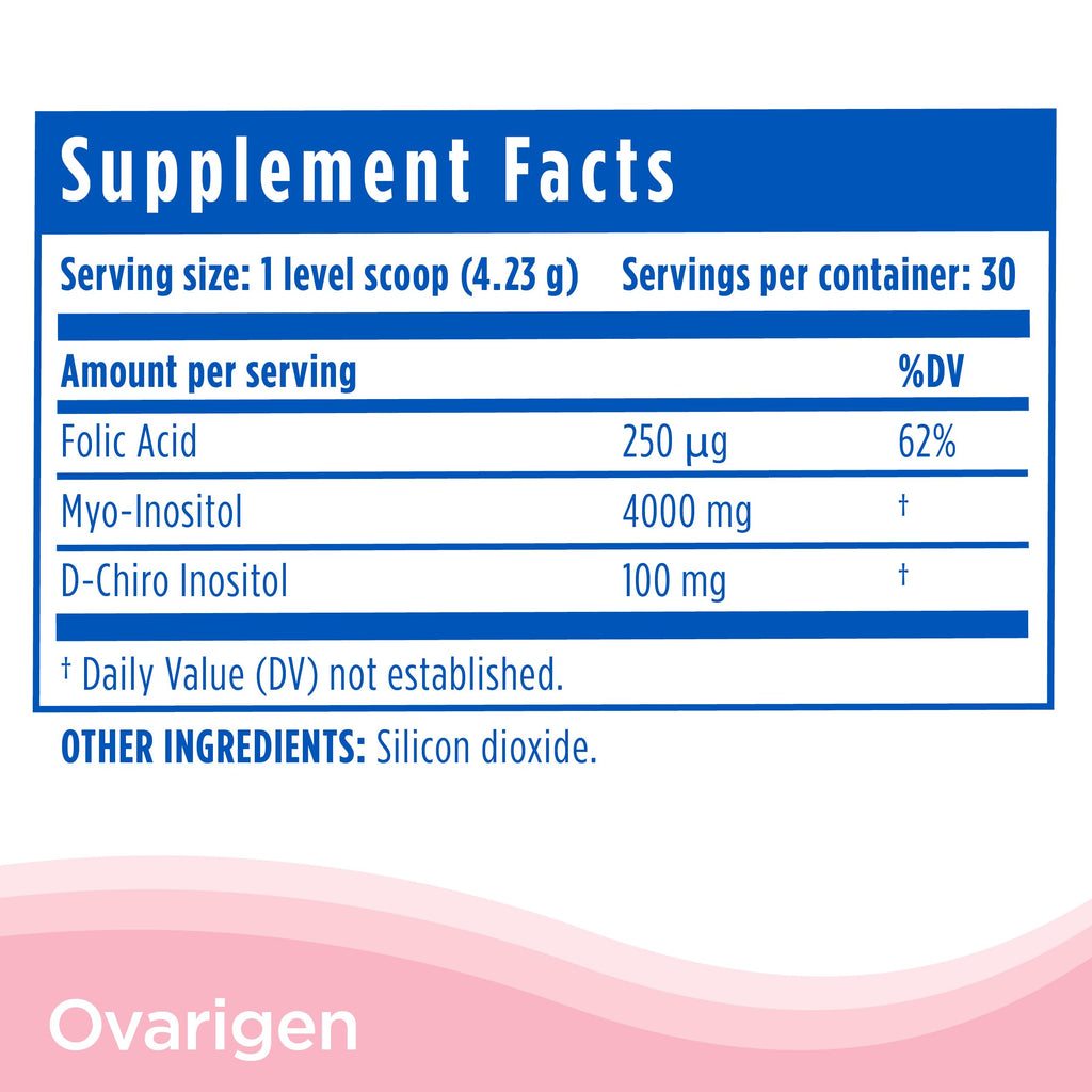 CalmCo Ovarigen Myo-Inositol & D-Chiro Inositol Supplement for Women – 40:1 Inositol Powder with Folic Acid, Fertility Supplements for PCOS, Hormone Balance and Ovarian Support (30 Servings) CalmCo Au supplements