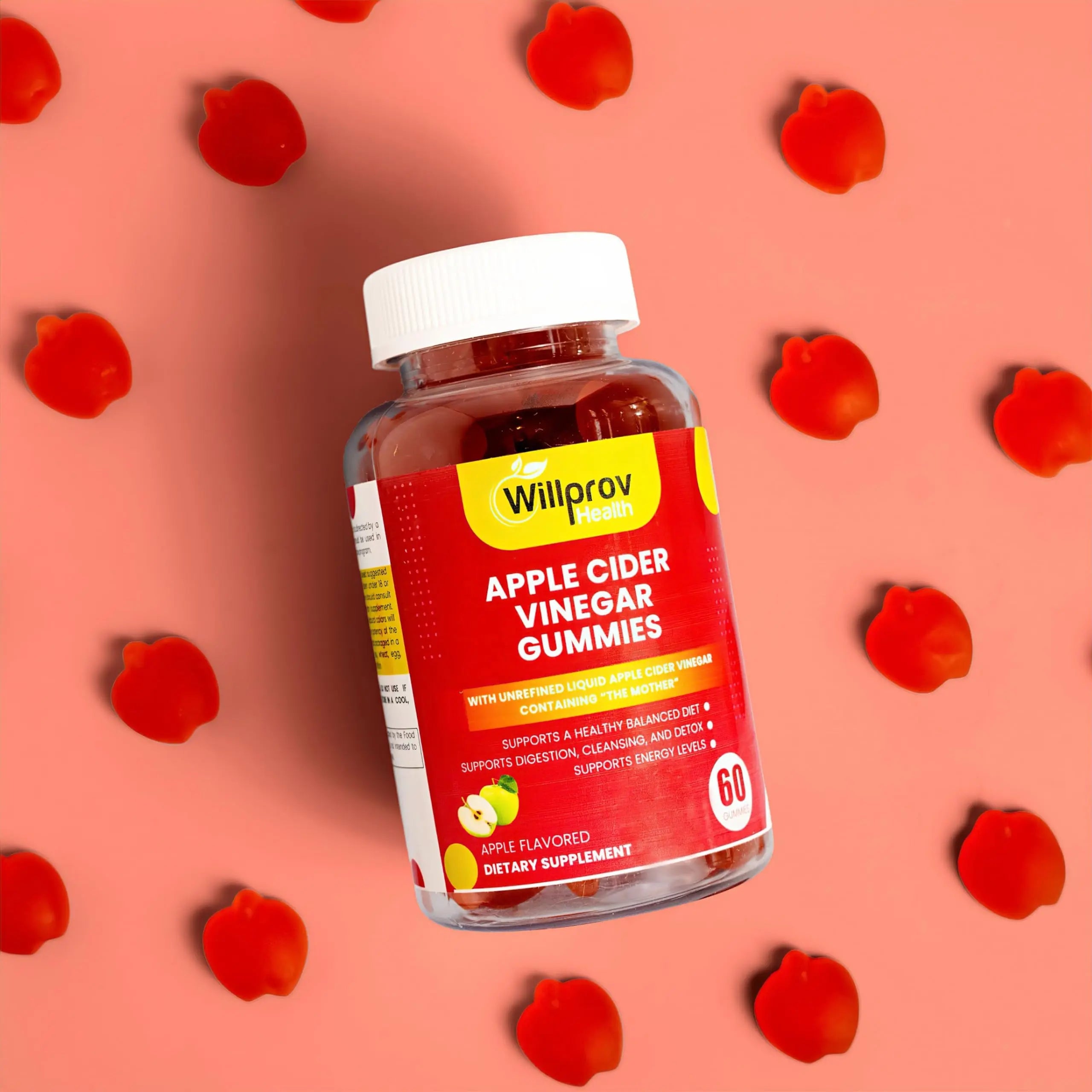 Willprov Health Apple Cider Vinegar Gummies - 1000mg ACV with Mother for Metabolism Willprov Health Au supplements