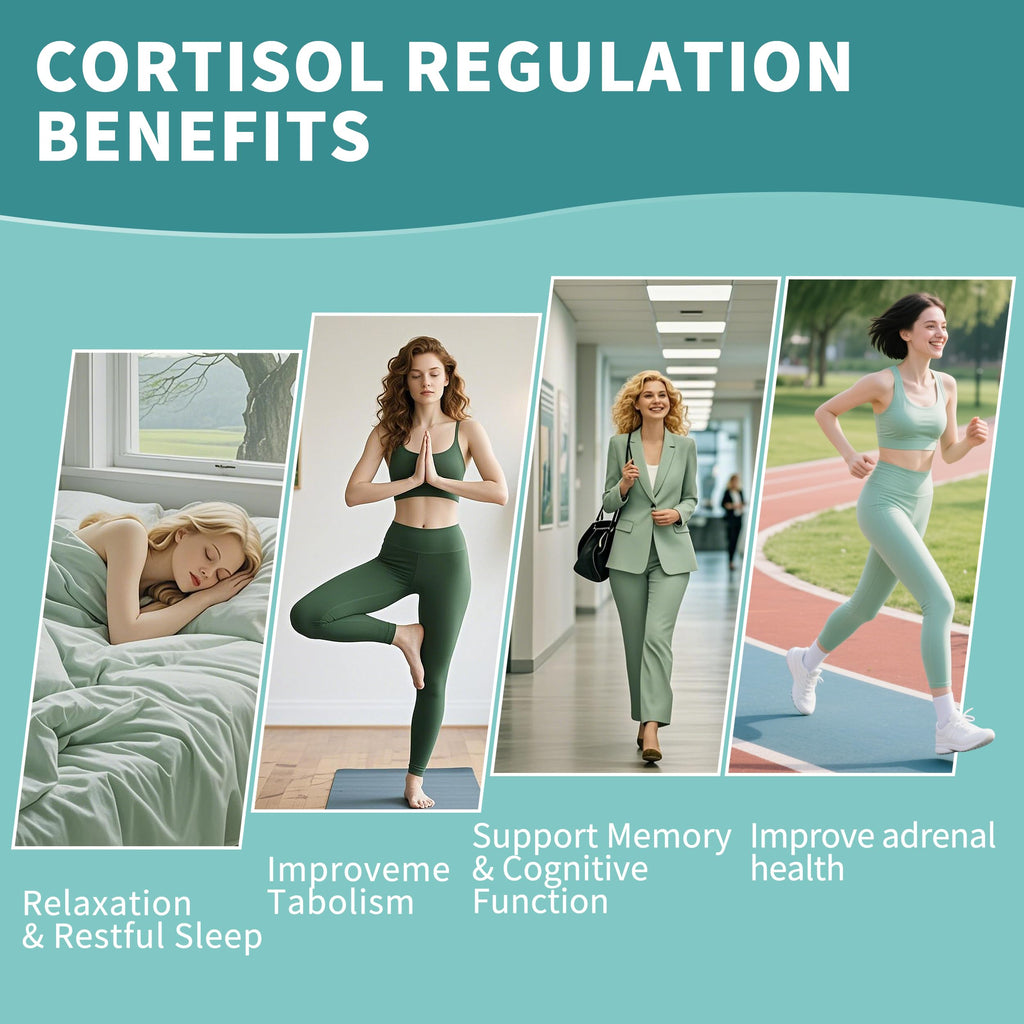 Cortisol Supplements Gummies for Women, Cortisol Reducer w.Ashwagandha Rhodiola Rosea Magnesium L-Theanine Phosphatidylserine Black Peper, Hormone Balanced & Lower Cortisol - 30 Day Vegan Supply Herbance Au supplements