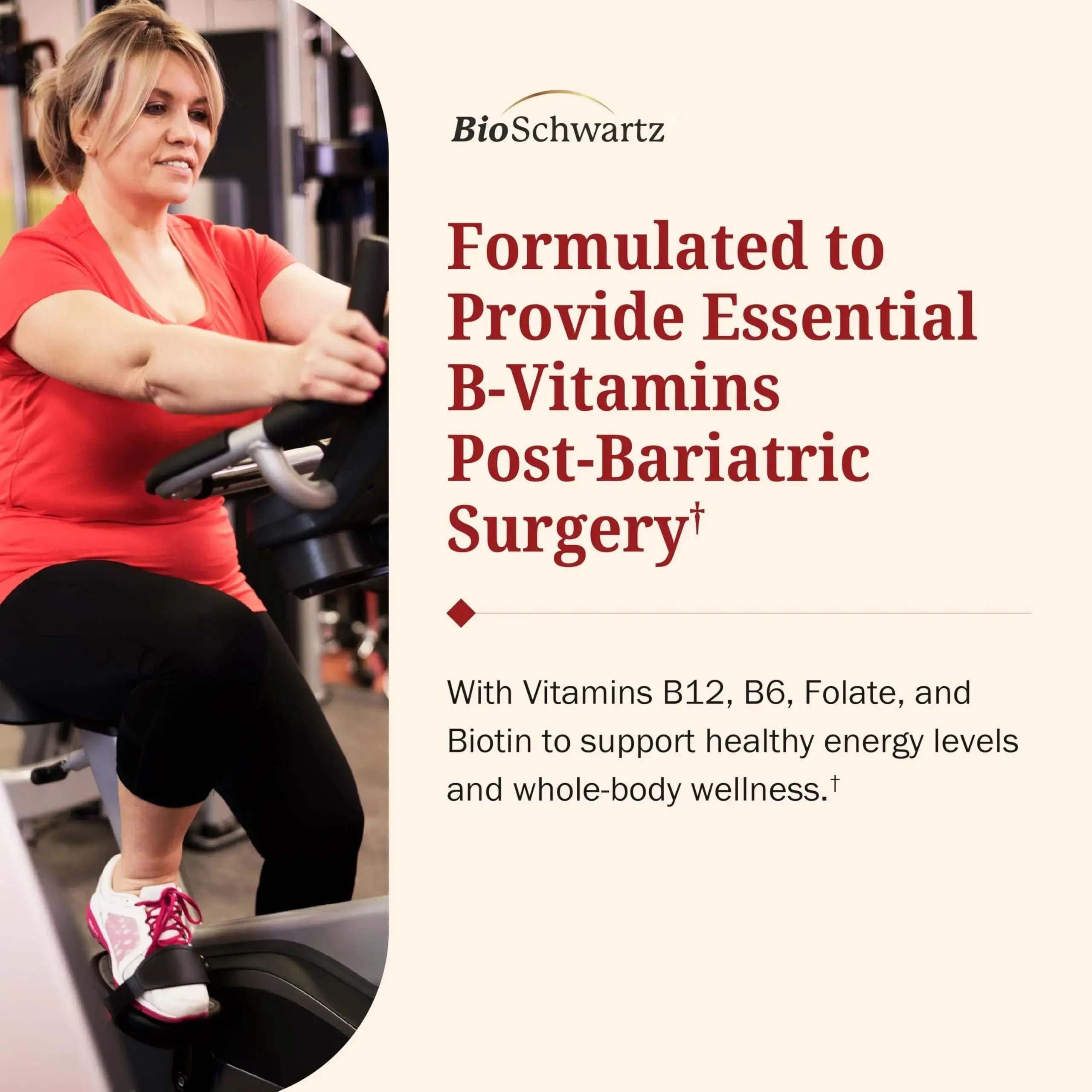 BioSchwartz Bariatric B12 Plus Dissolvable Tablets - 1000mcg Vitamin B12, Vitamin B6, Folate, Biotin - Cherry Strawberry Flavor BioSchwartz Au supplements
