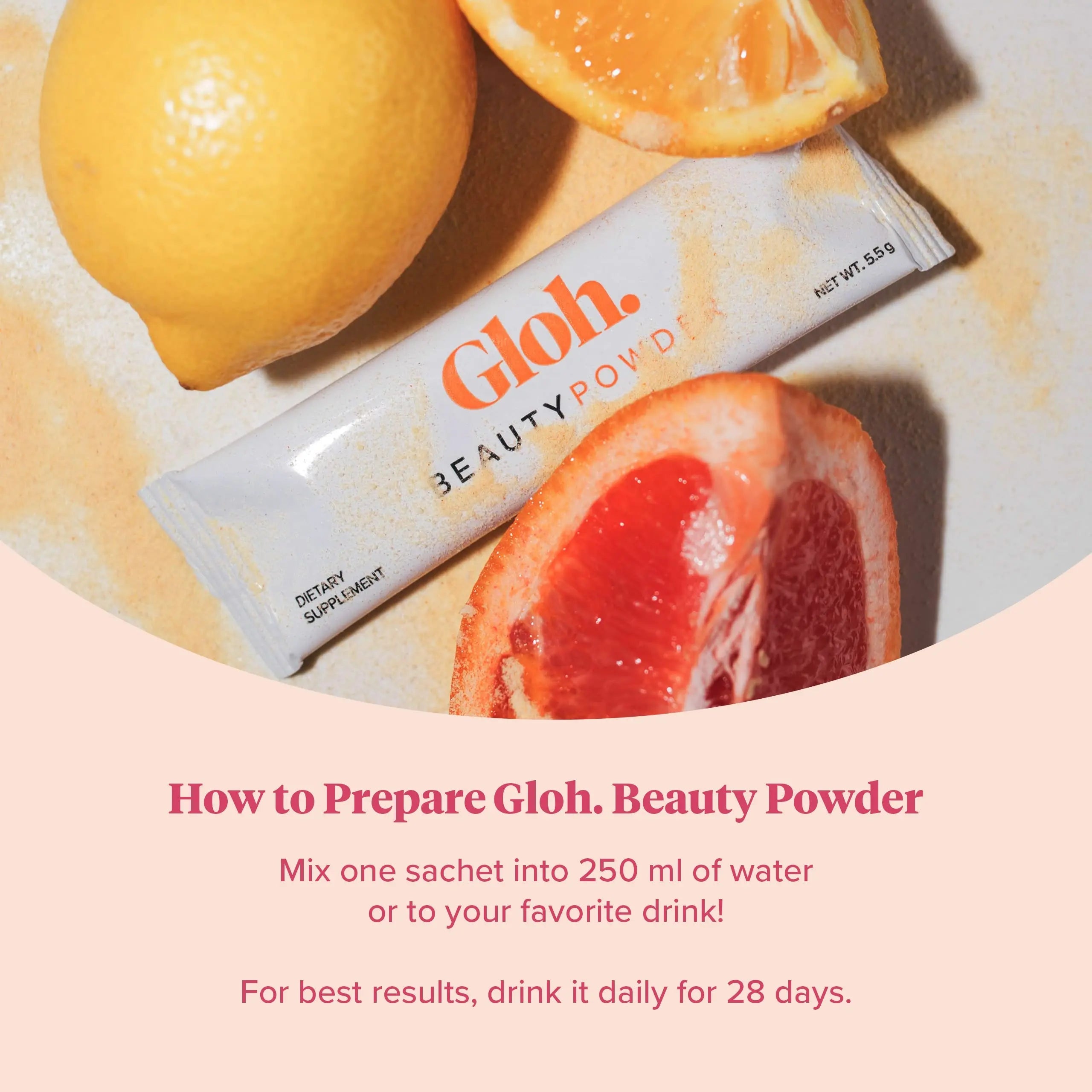 Gloh. Marine Collagen Powder for Women - Peach Flavor Collagen Supplements for Women with Hyaluronic Acid, Vitamin A, B2, B6 Gloh. Au supplements