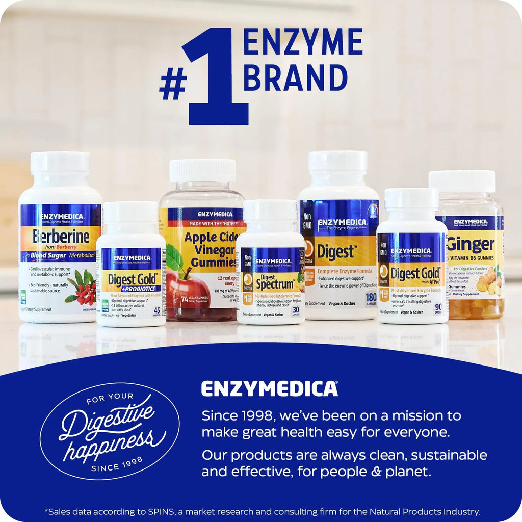 Enzymedica Digest Basic, Digestive Enzymes for Sensitive Stomachs, Offers Fast-Acting Enzymedica Au supplements