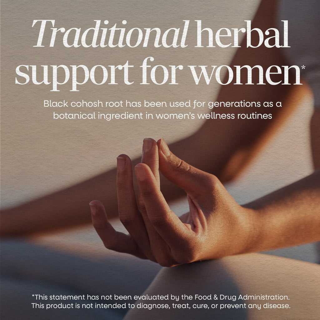 Nature’s Way Herbs Black Cohosh Root Capsules, Traditional Women’s Herbal Supplement*, Cimicifuga Racemosa Root,