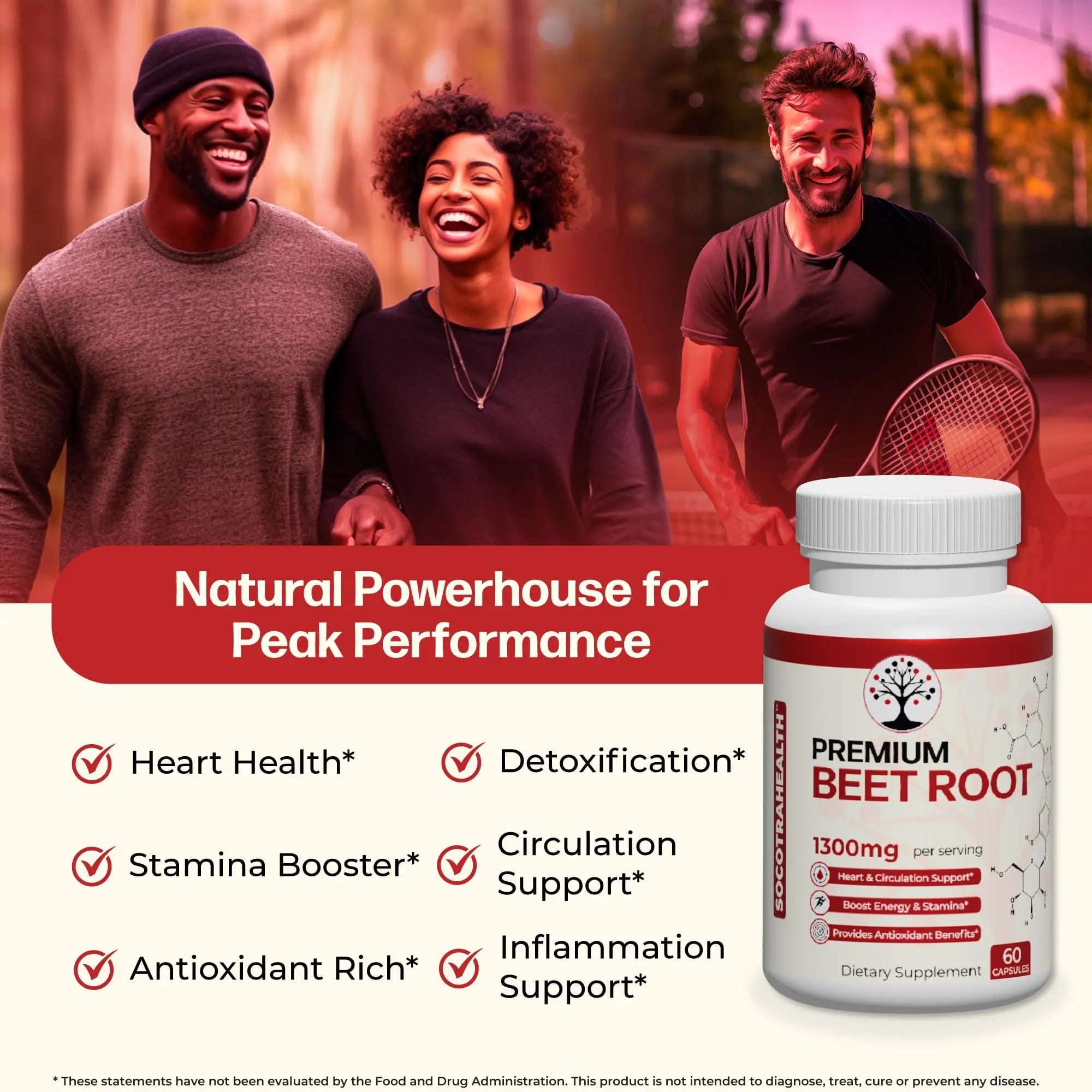 Socotra Health Beet Root Capsules - Made with Premium Organic Beetroot Powder Socotra Health Au supplements
