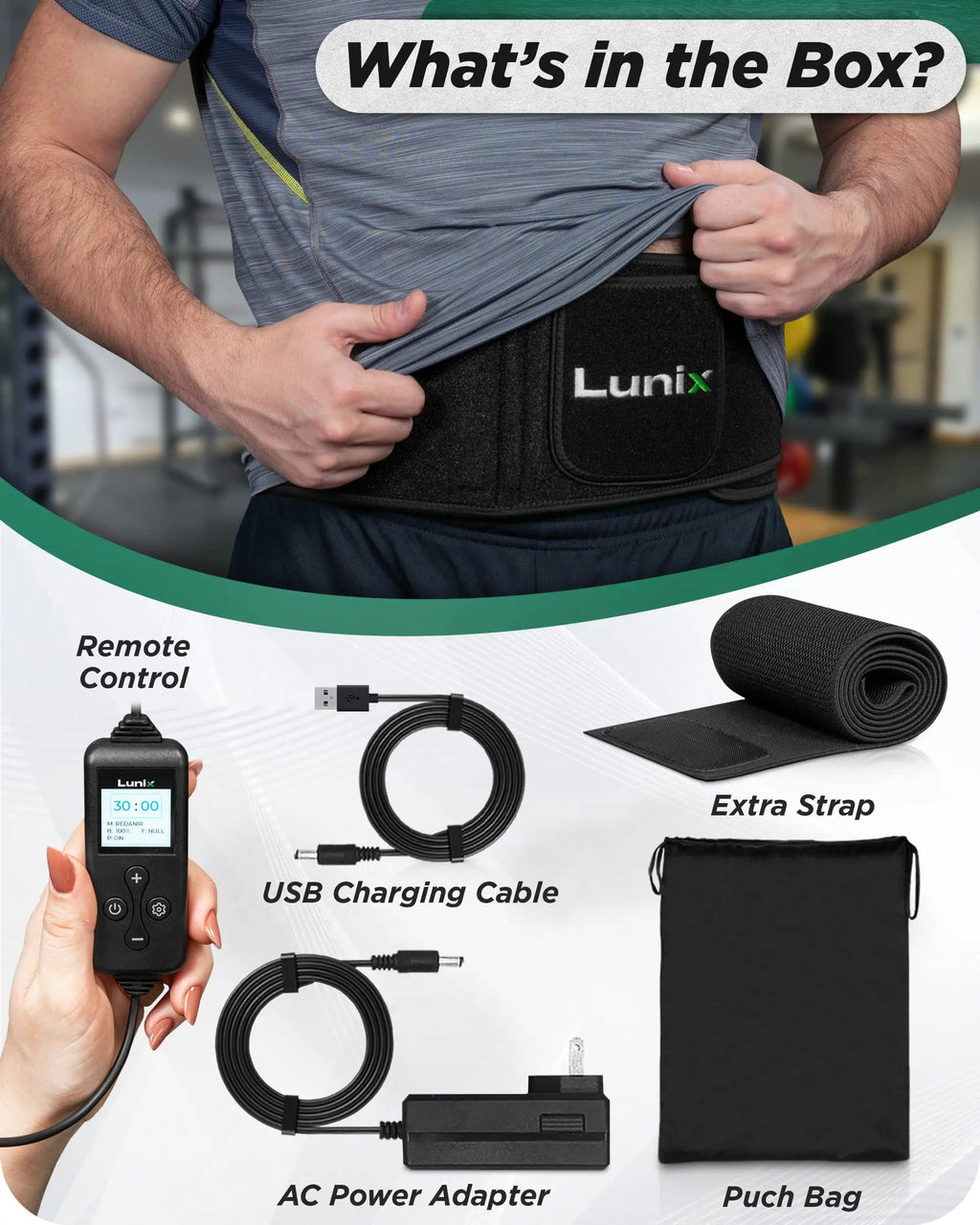 Lunix LX16 Red Light Therapy Belt, Near Infrared Light and Red Light Therapy to Improve Circulation Lunix Au supplements