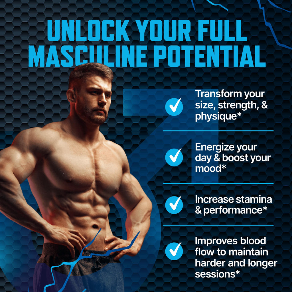 Testosterone Booster Gummies, Male Enhancing Supplement, Add 2 in” Enlargement Gummies for Men , Male Enhancement Chews Energy, Strength, Stamina, Endurance, Performance, Natural Blue Berry Chews Sapir's Nutrition Au supplements