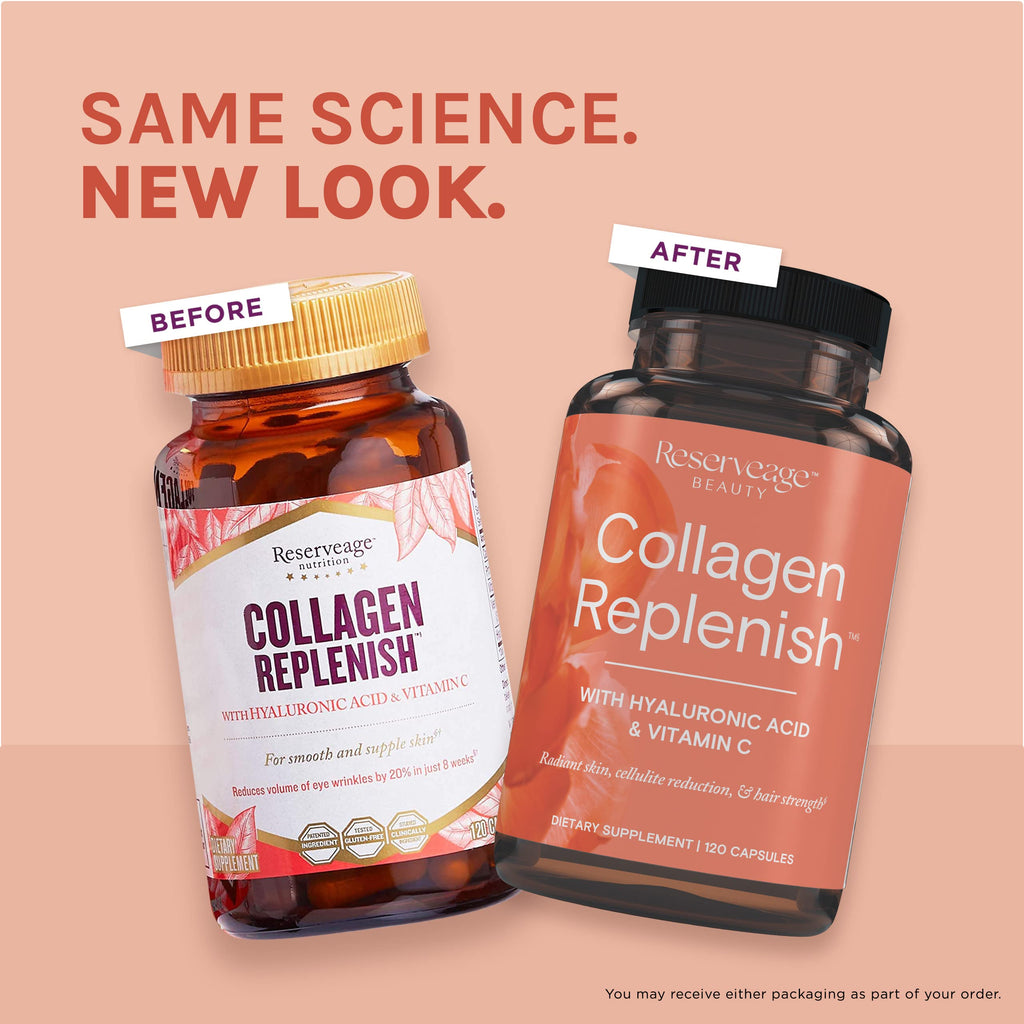 Reserveage Beauty Collagen Replenish - Collagen Booster & Supplement for Healthy Skin Care & Hair Growth