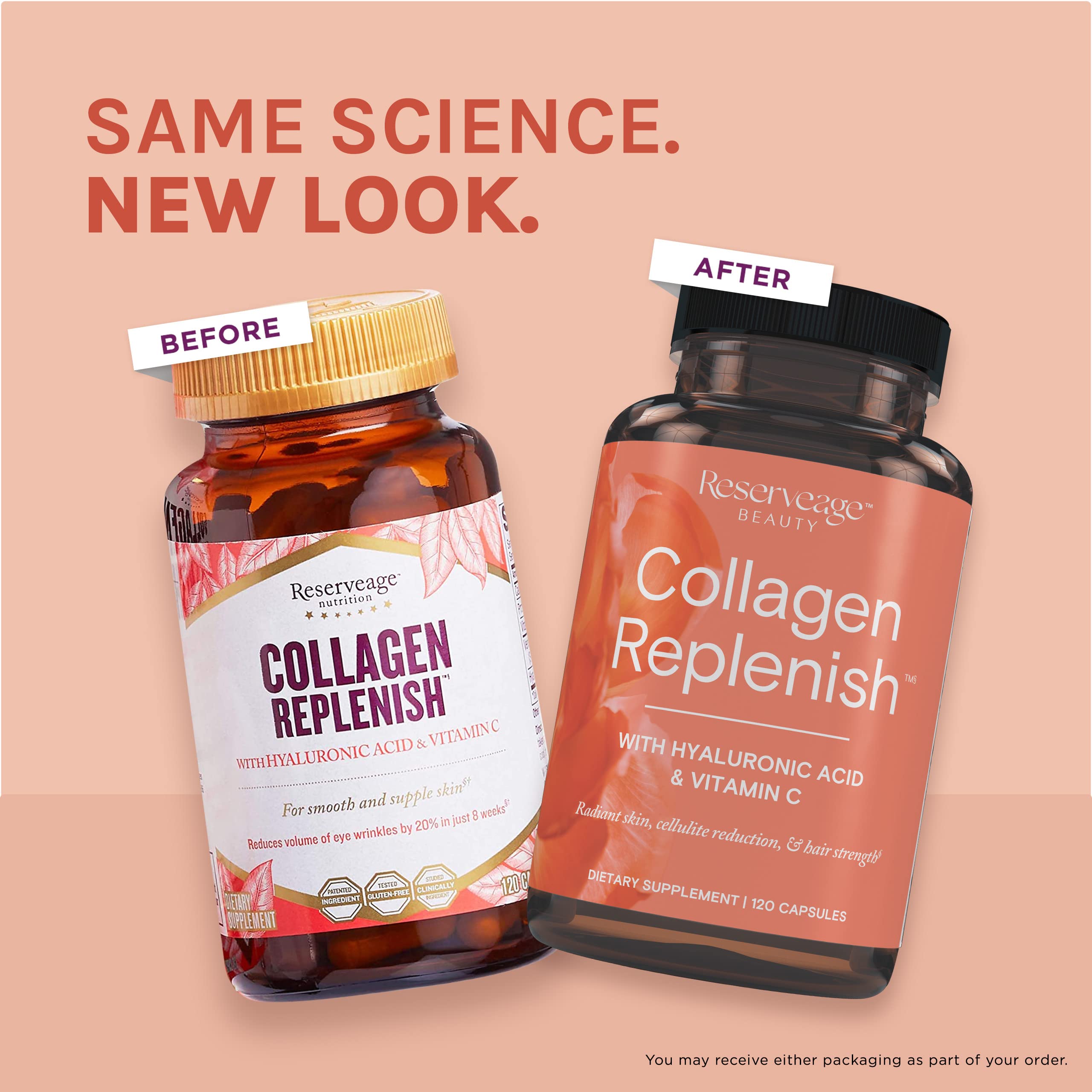 Reserveage Beauty Collagen Replenish - Collagen Booster & Supplement for Healthy Skin Care & Hair Growth