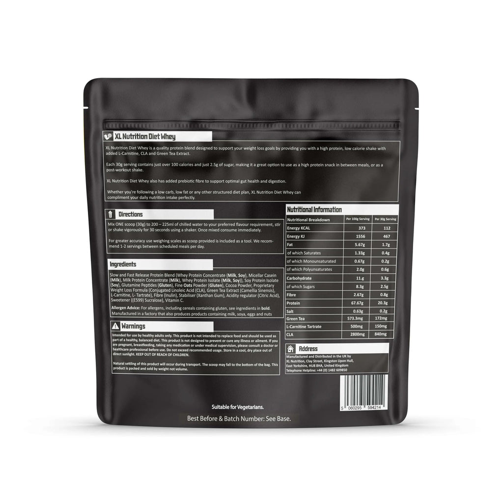 XL Nutrition Xtra Diet Whey Protein | 112 Calories | with Added L Carnitine and Green Tea Extract XL Nutrition Au supplements