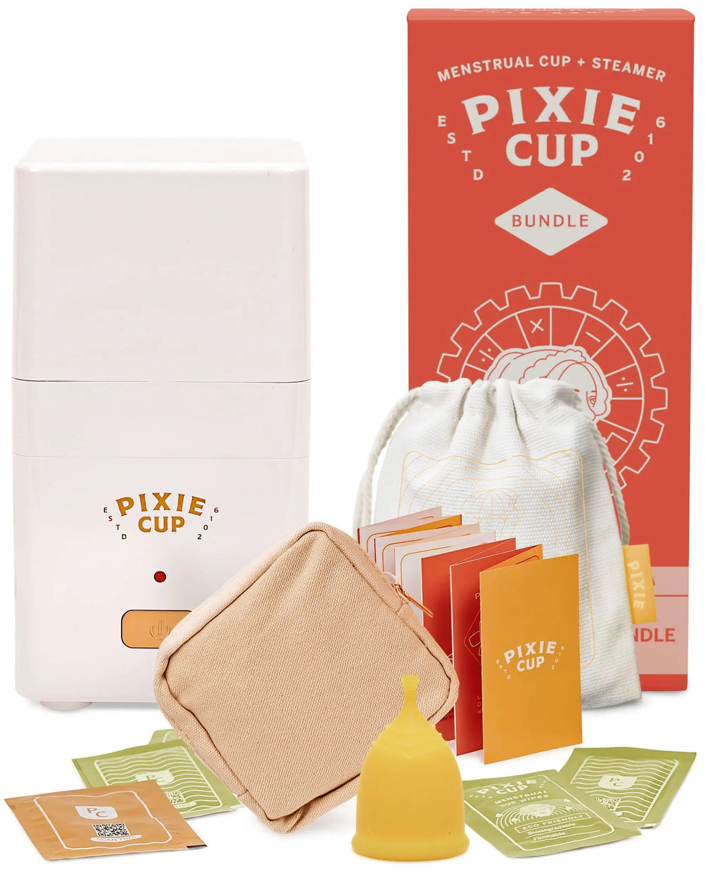 Pixie Menstrual Cup Steamer Sterilizer with A Small Period Cup - Ranked 1 for Most Comfortable Reusable Pixie Cup Au supplements