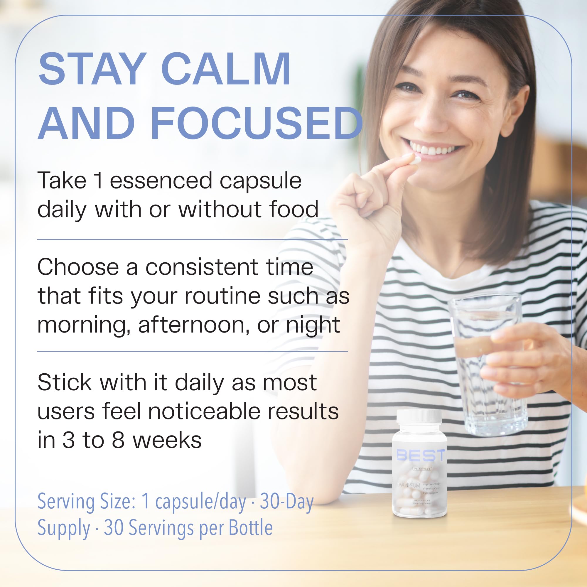 BEST Magnesium Glycinate Supplement for Women - High Absorption, Breakthrough for Sleep, Stress - Menopause Symptoms, Magnesium for Women Over 40 - Gentle on Stomach, Non-GMO, Vegan - 30 Day Supply BEST Supplements Au supplements