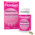 Florajen Triple-Action Menopause Probiotic - Hormonal Balance, Hot Flash, & Mood Swing Relief - Weight Management & Digestive Support - Featuring Berberine, Black Cohosh, & Botanical - 30 Capsules Florajen Au supplements