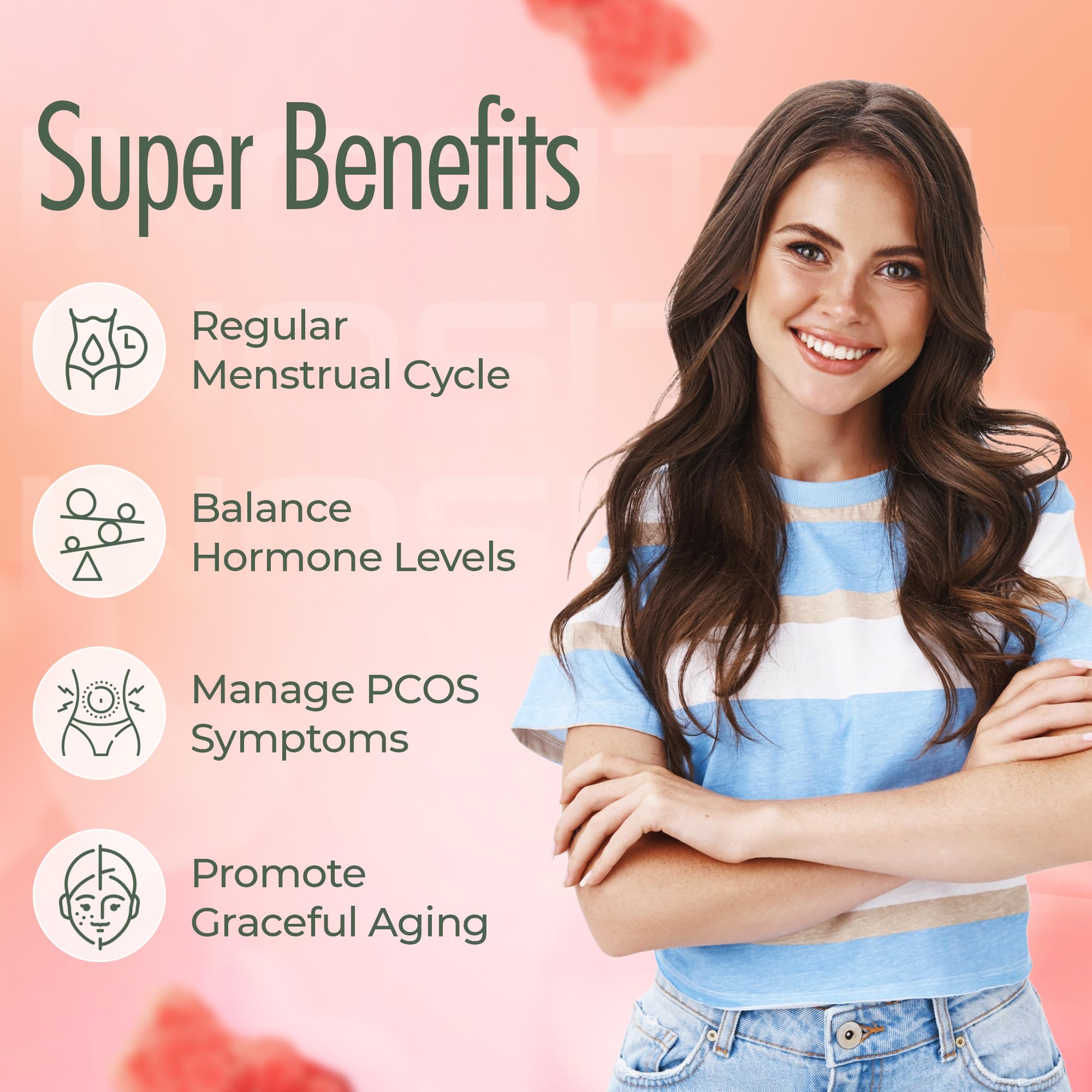 OMNICOAST GOODS, OCG Myo-Inositol & D-Chiro Inositol Gummies with Ashwagandha | PCOS Support | Ovulation & Mood Support, 40:1 Ratio Inositol for Hormone Balance, Sugar-Free, Non-GMO (60 Gummies) OMNICOAST GOODS, OCG Au supplements