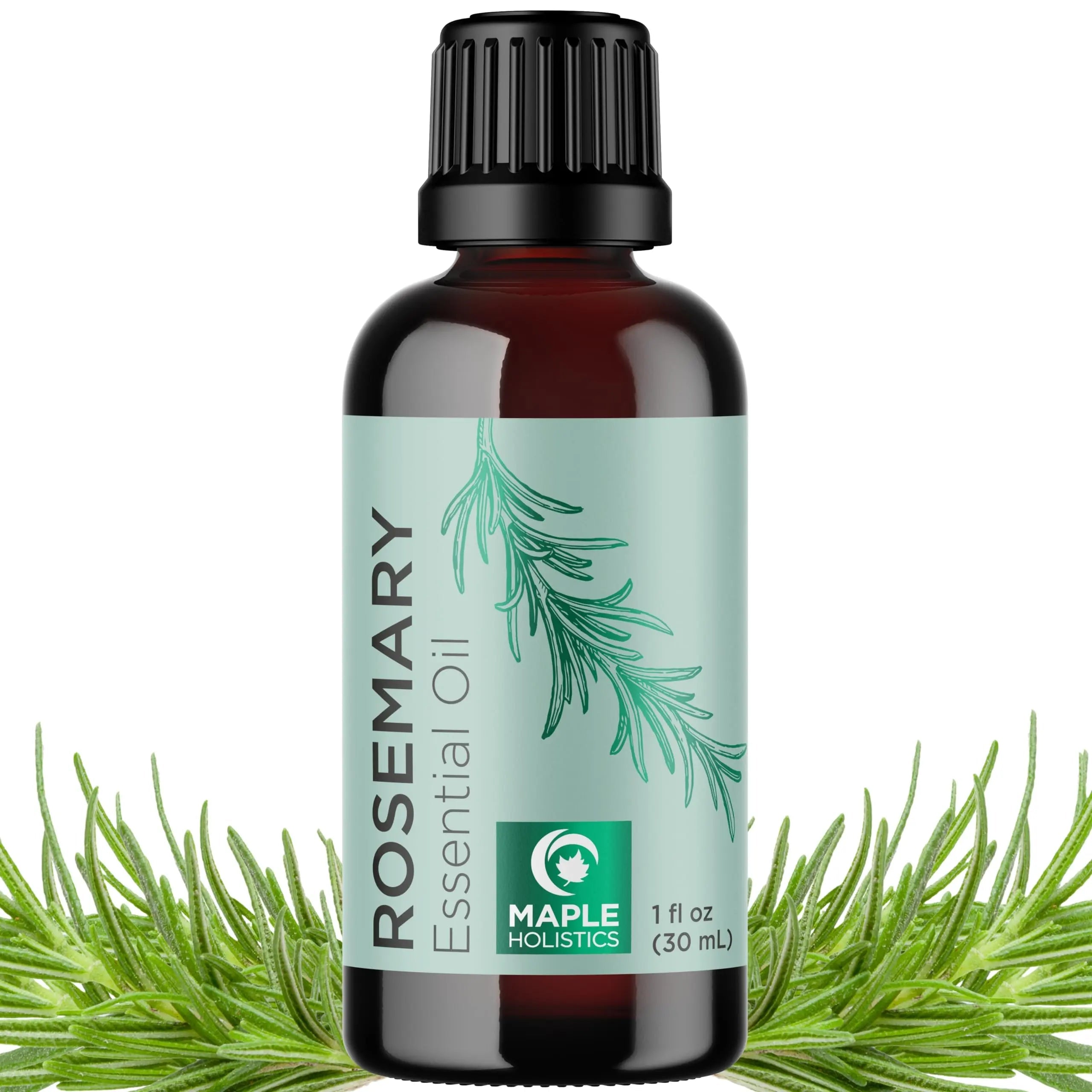 Pure Rosemary Essential Oil for Aromatherapy - Pure Rosemary Oil for Hair Skin and Nails Maple Holistics Au supplements