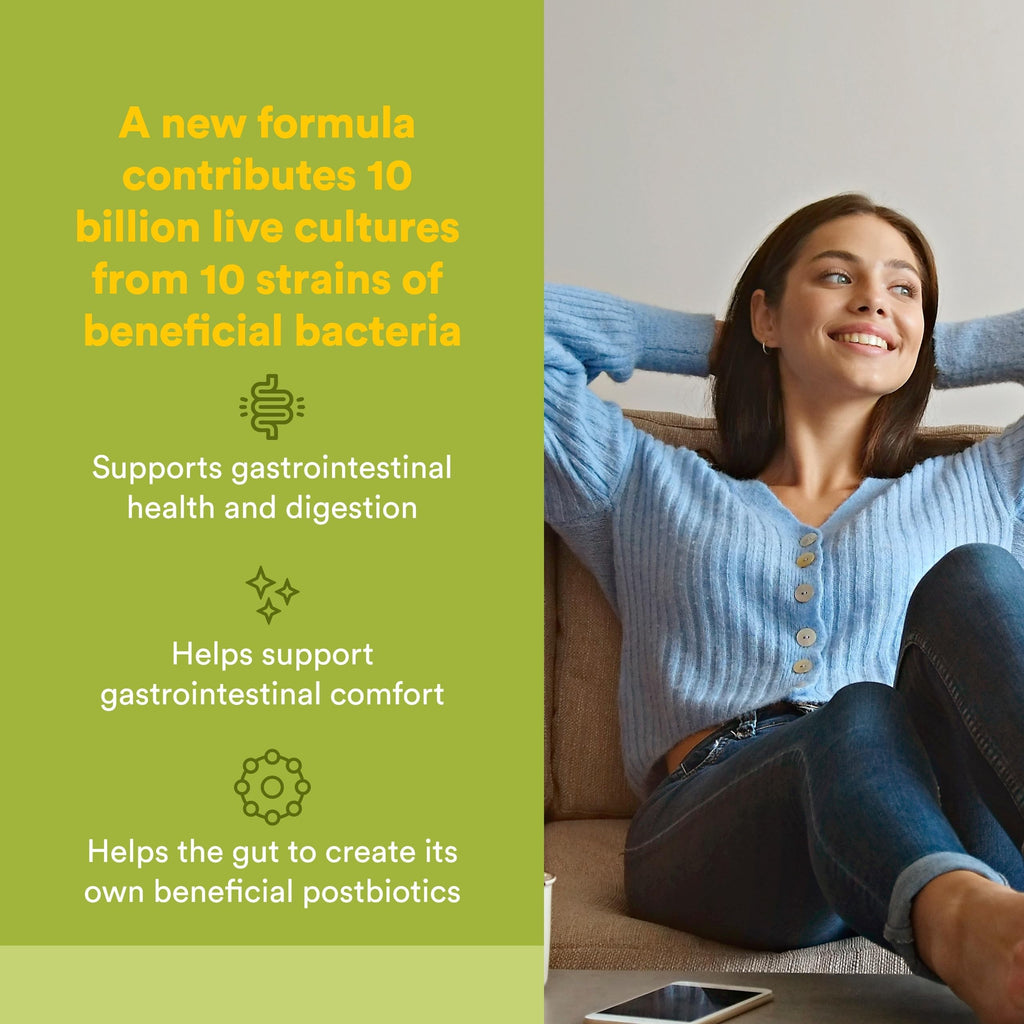 Natural Factors Whole Food Synbiotic Pre+Probiotic 10 Billion - Organic Gut & Digestive Health Supplement - Non-GMO, Gluten-Free & Dairy-Free