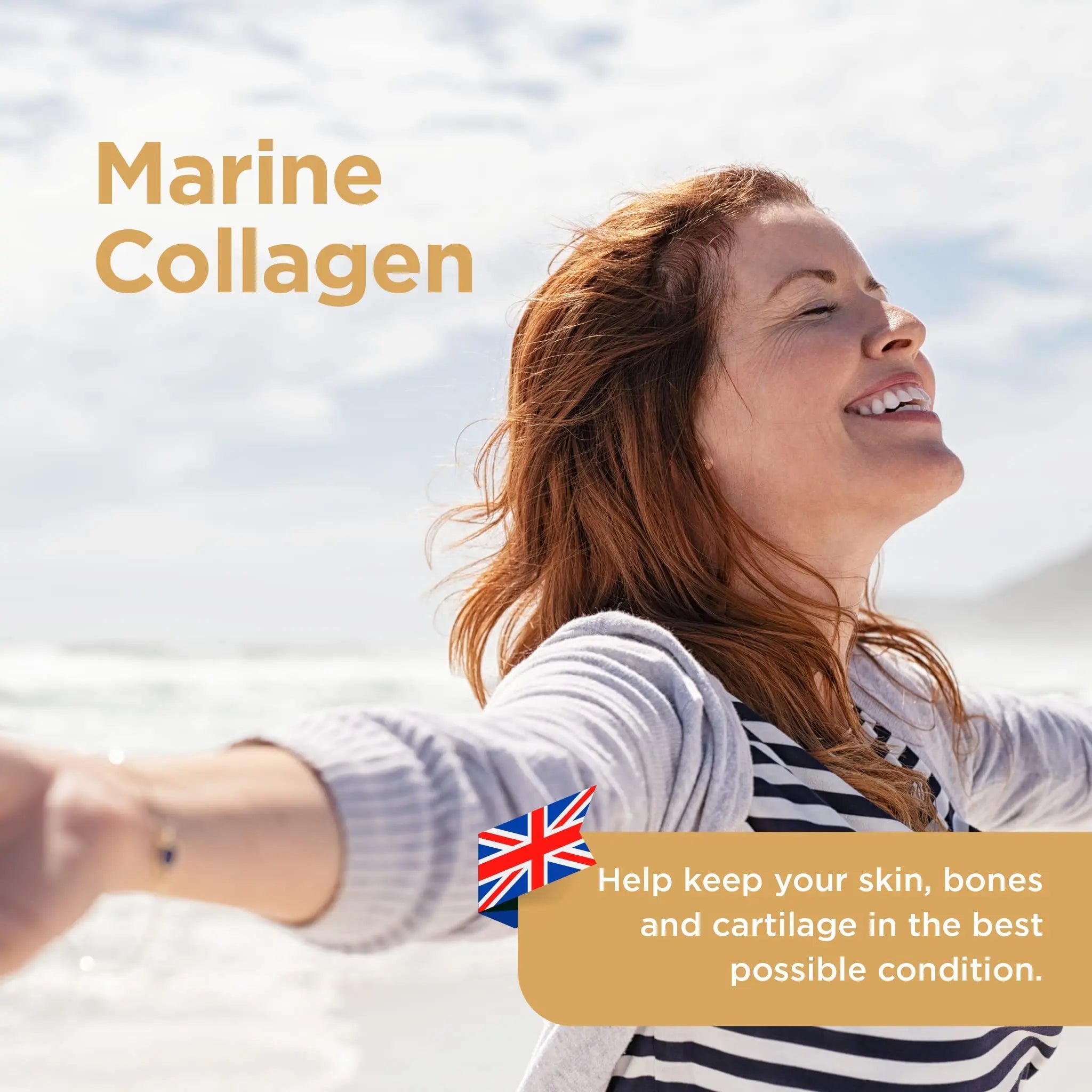 Healthspan Marine Collagen 500mg (120 Tablets) | Hydrolysed Type I Marine Collagen healthspan Au supplements