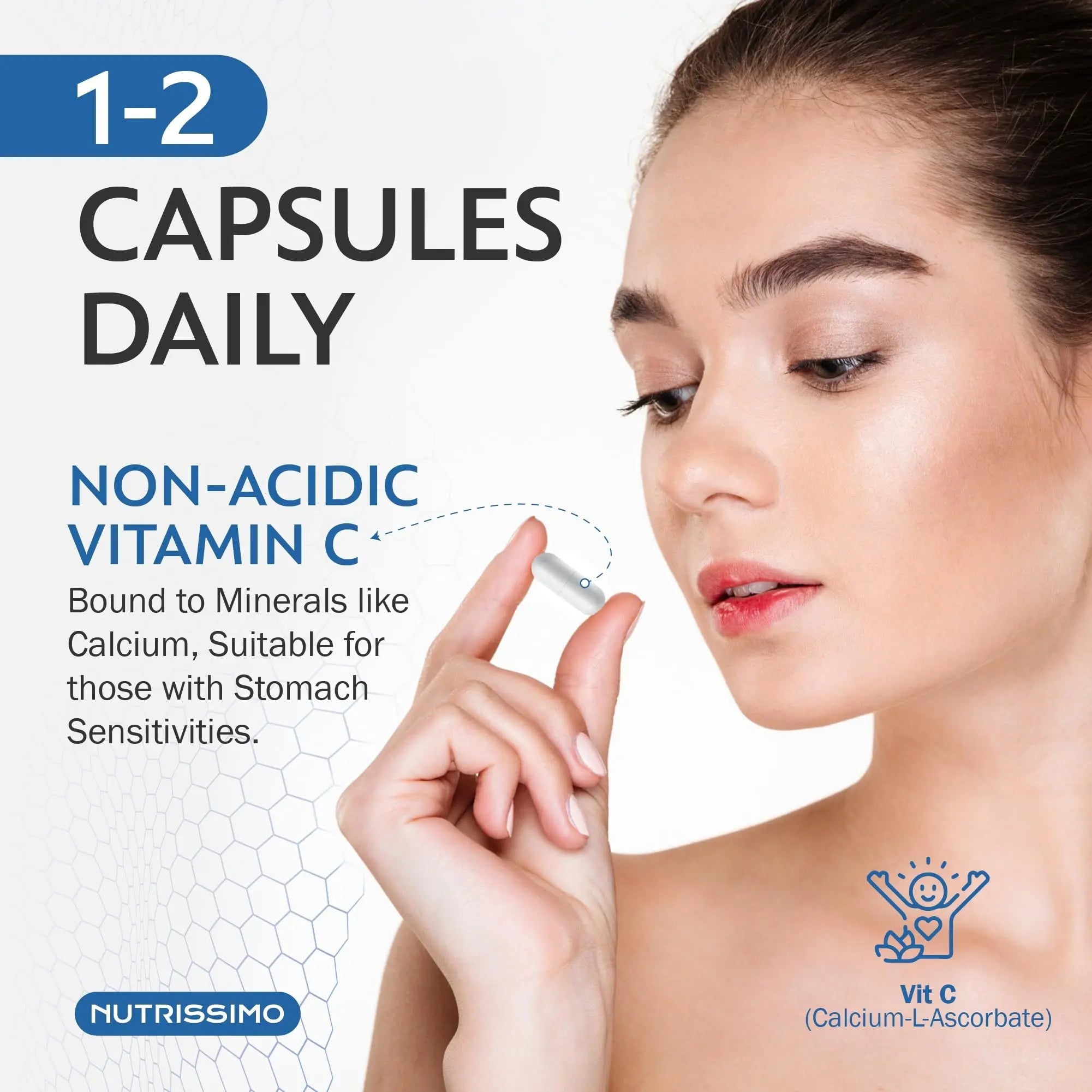 NUTRISSIMO Collagen + Hyaluronic Acid + Biotin + CoQ10 + Vitamins A, C (non-acidic), D and B12 + Zinc NUTRISSIMO Au supplements