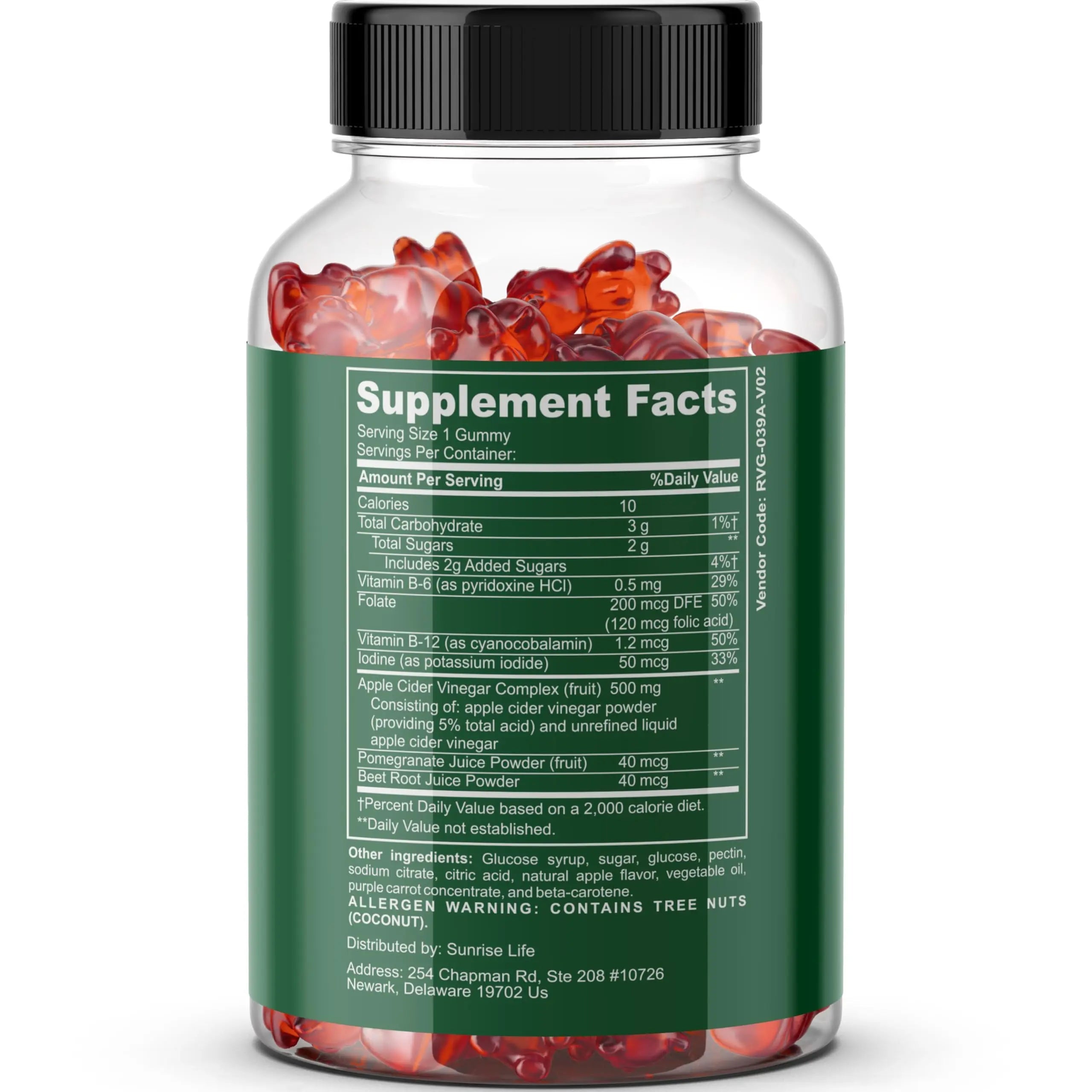 Sunrise Life ACV for Health | Keto Gummies | Weight Loss, Ketosis Support | Pomegranate Sunrise Life Au supplements