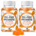 NutraPep Prebiotic Probiotic & Postbiotic Gummies for Women Men & Kids Children - High Potency 5 Billion CFU - Sugar-Free & Gluten 60 Count (Pack of 2)